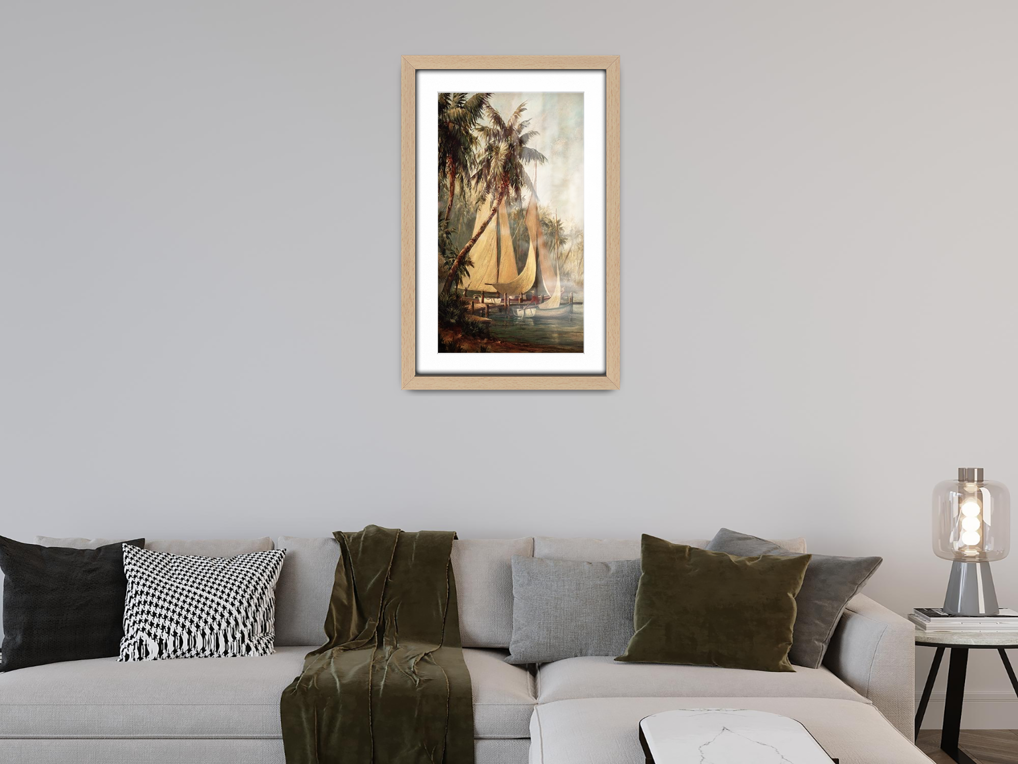 ( 45 x 60 cm ) / 24 x 18 Inch with 45 x 30 cm White Mount Poster Frames - MDF