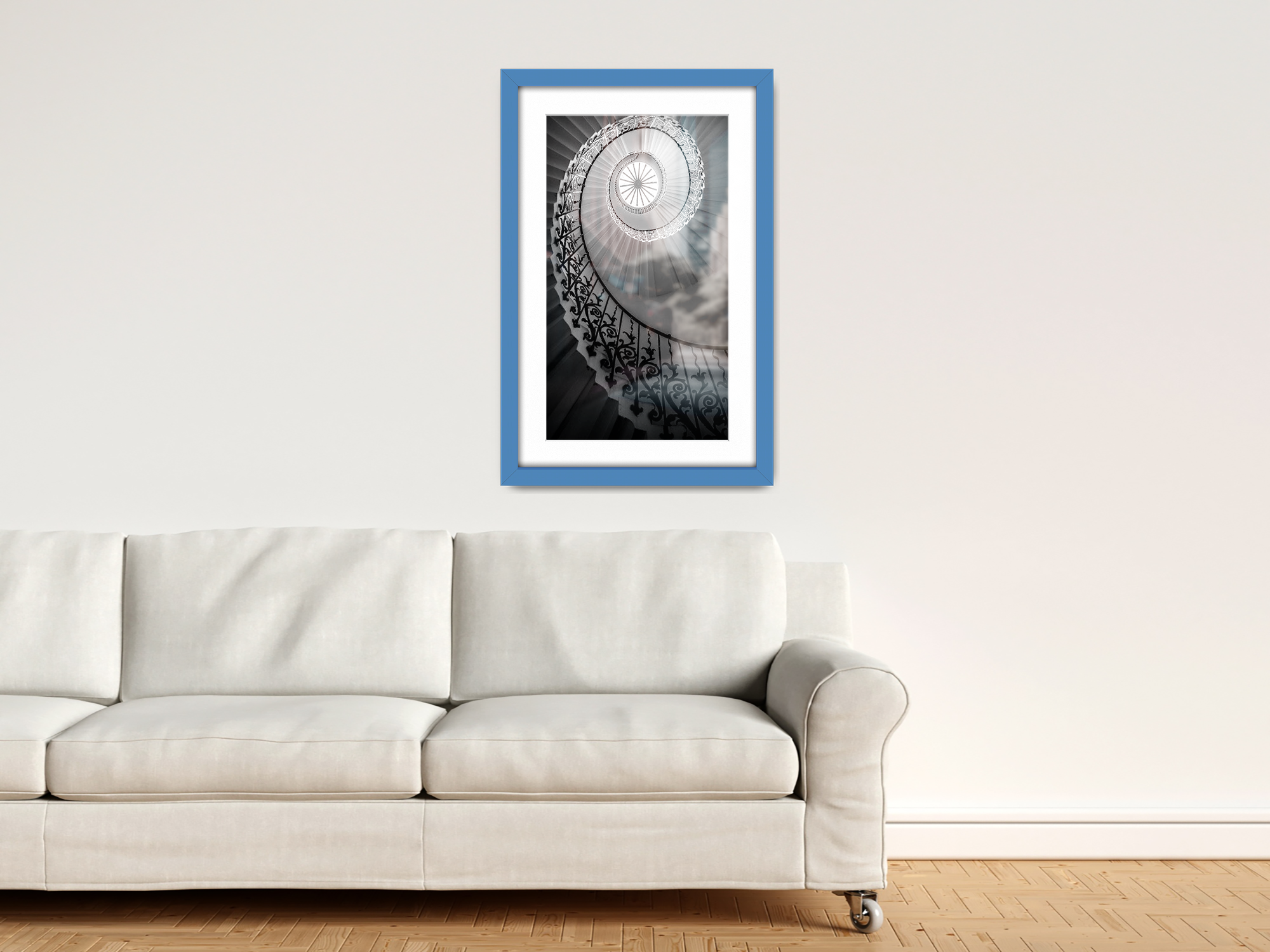 ( 45 x 60 cm ) / 24 x 18 Inch with 45 x 30 cm White Mount Poster Frames - MDF