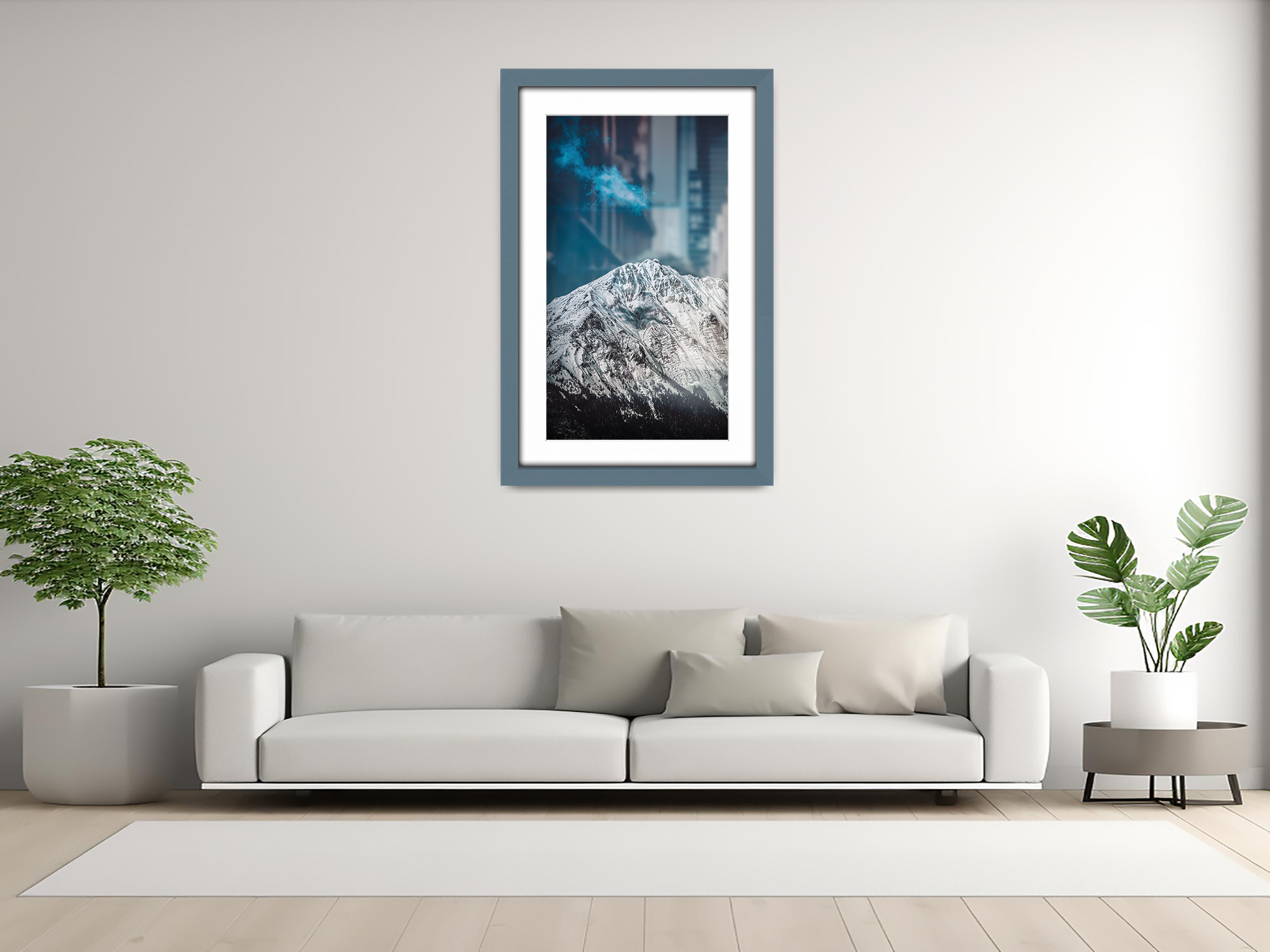 ( 45 x 60 cm ) / 24 x 18 Inch with 45 x 30 cm White Mount Poster Frames - MDF