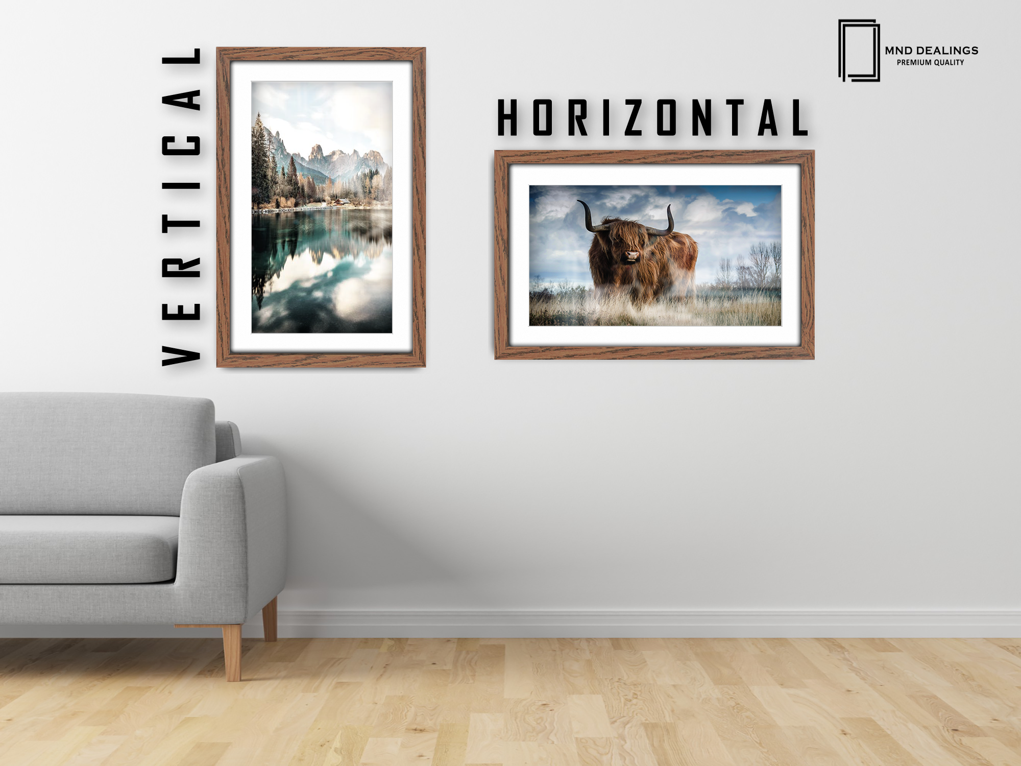( 45 x 60 cm ) / 24 x 18 Inch with 45 x 30 cm White Mount Poster Frames - MDF