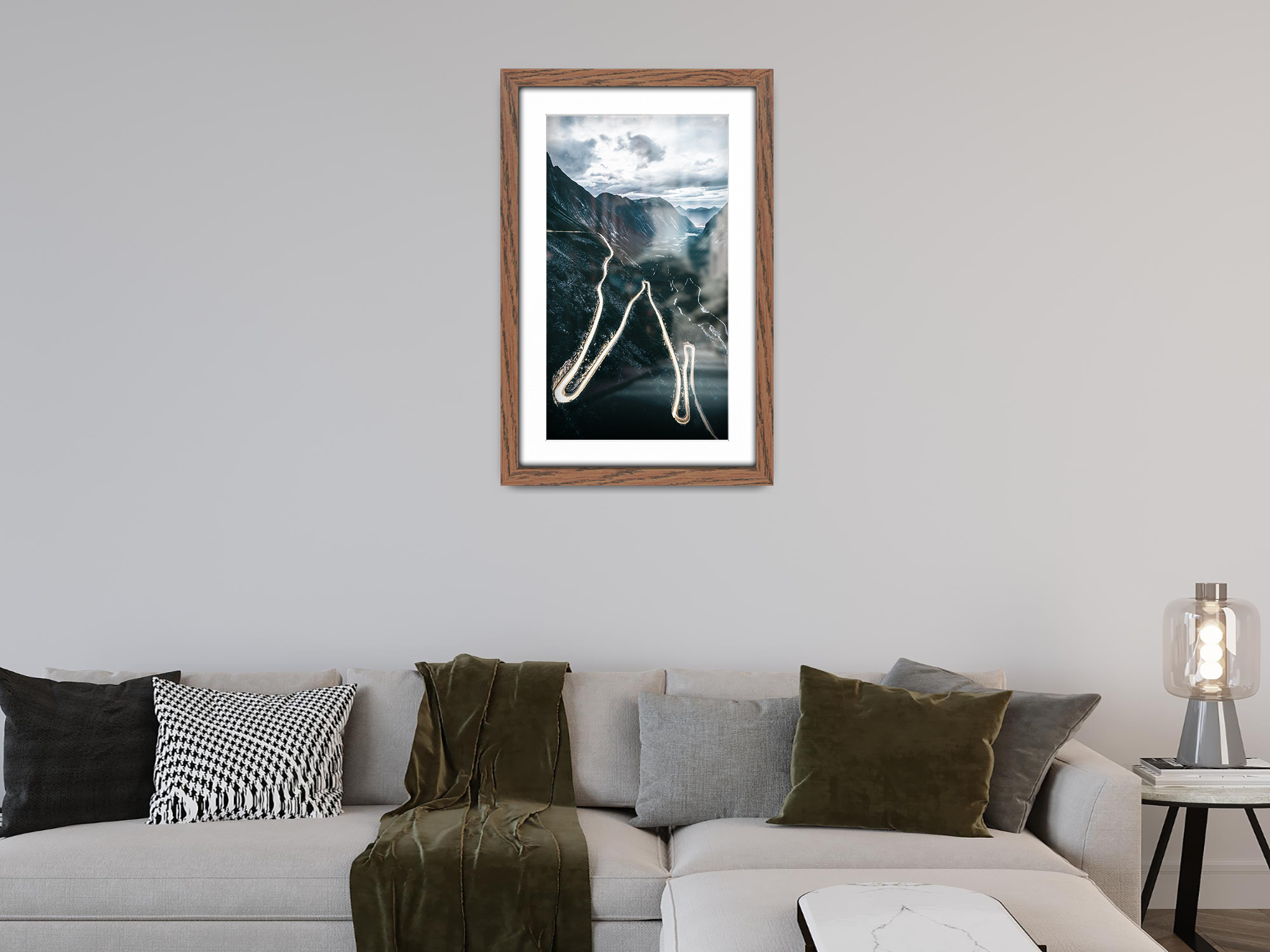 ( 45 x 60 cm ) / 24 x 18 Inch with 45 x 30 cm White Mount Poster Frames - MDF