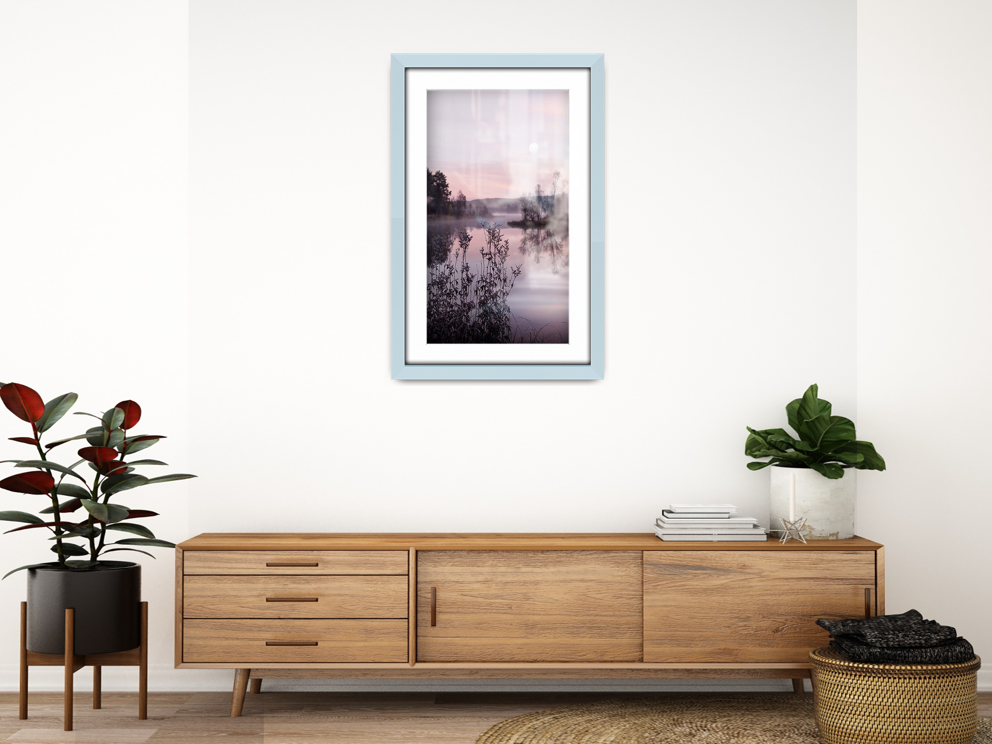 ( 45 x 60 cm ) / 24 x 18 Inch with 45 x 30 cm White Mount Poster Frames - MDF