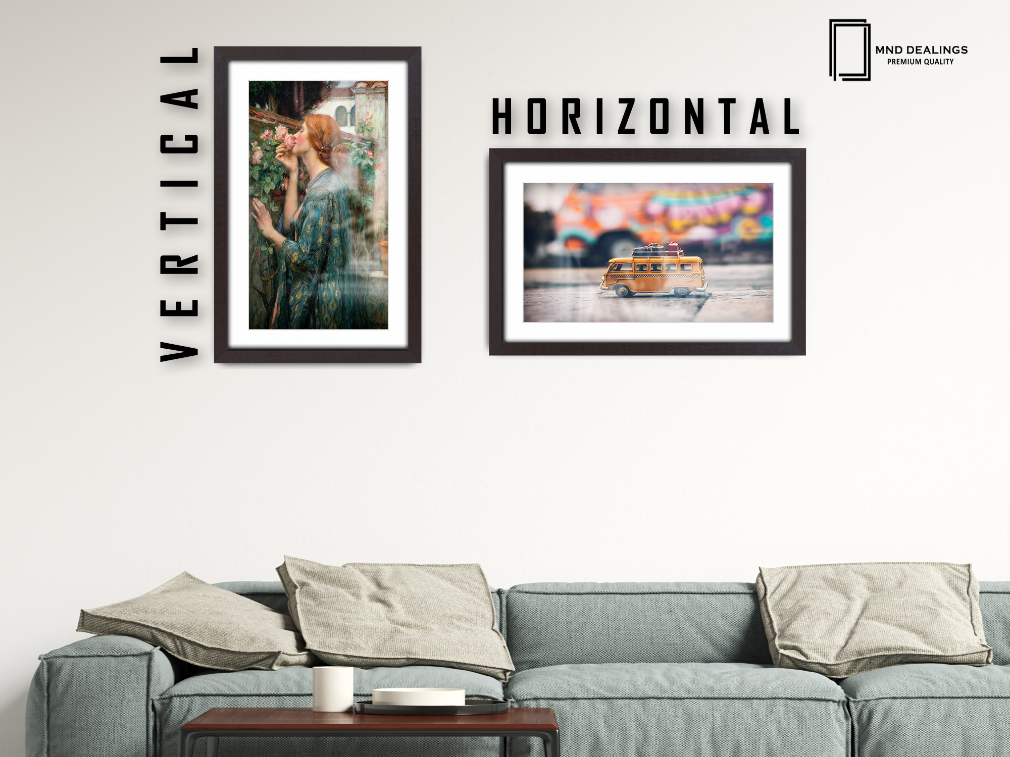 ( 45 x 60 cm ) / 24 x 18 Inch with 45 x 30 cm White Mount Poster Frames - MDF