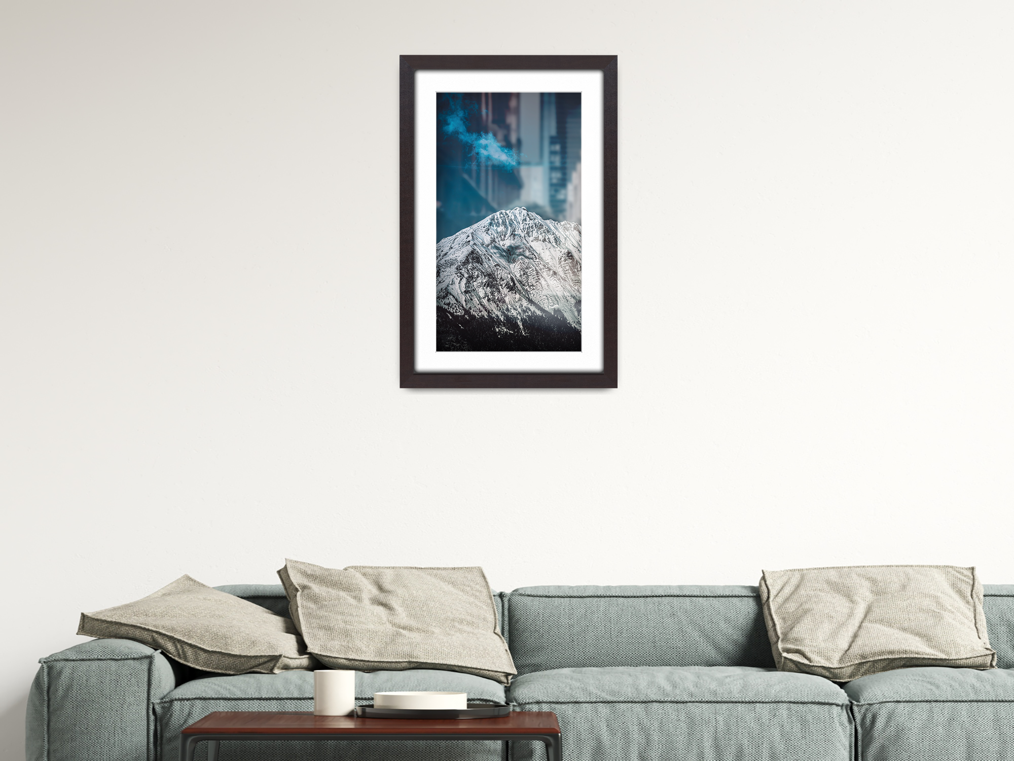 ( 45 x 60 cm ) / 24 x 18 Inch with 45 x 30 cm White Mount Poster Frames - MDF