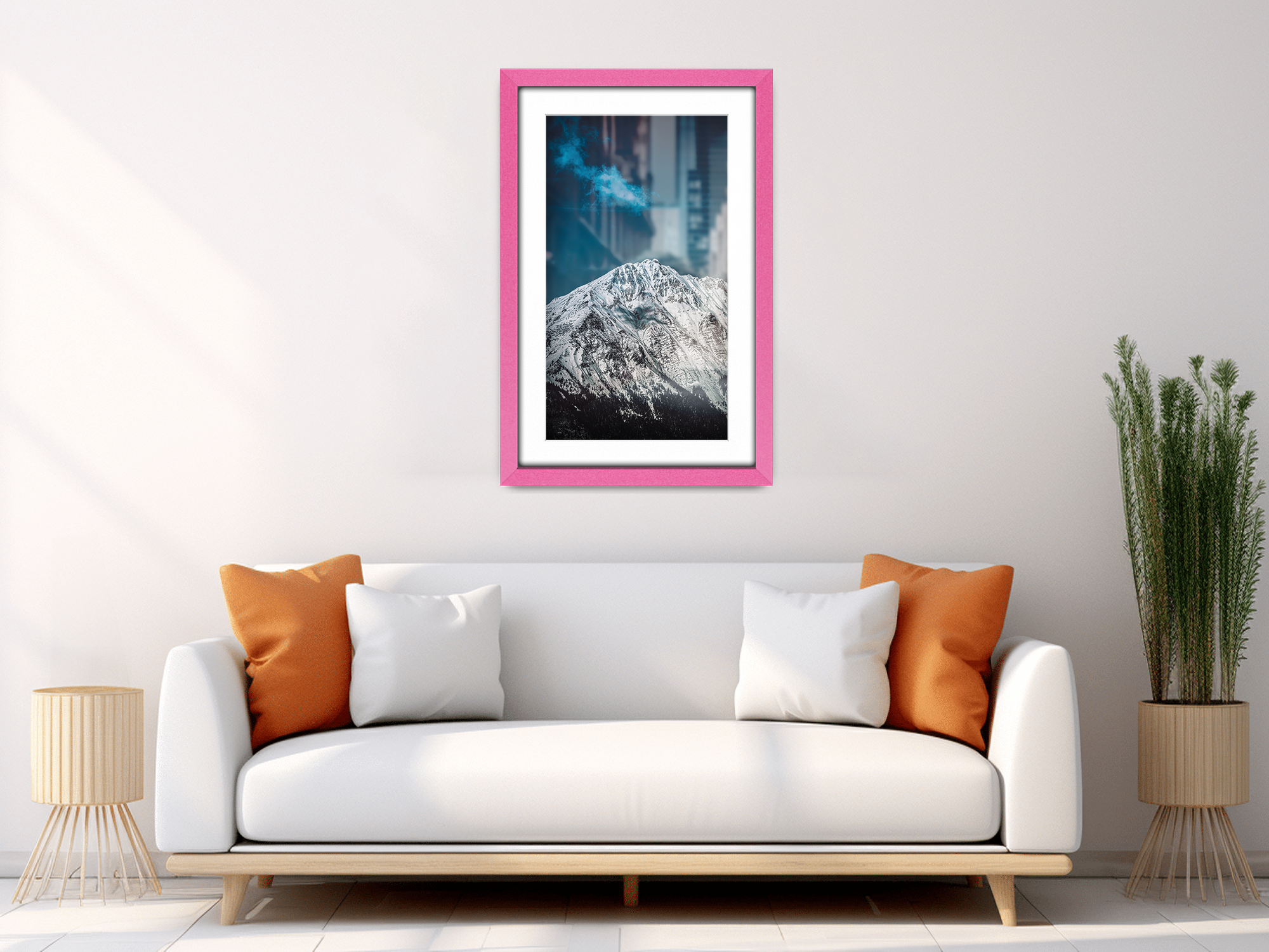 ( 45 x 60 cm ) / 24 x 18 Inch with 45 x 30 cm White Mount Poster Frames - MDF
