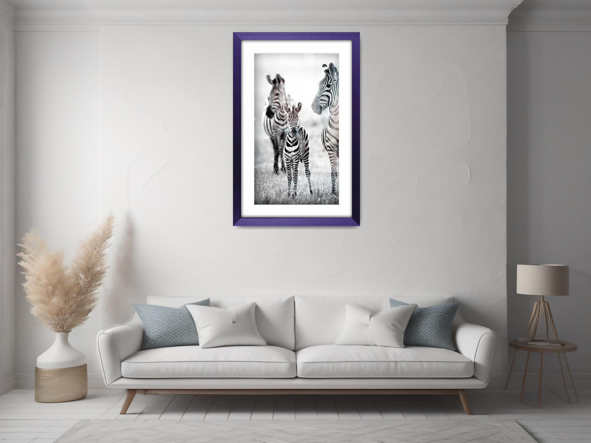 ( 45 x 60 cm ) / 24 x 18 Inch with 45 x 30 cm White Mount Poster Frames - MDF