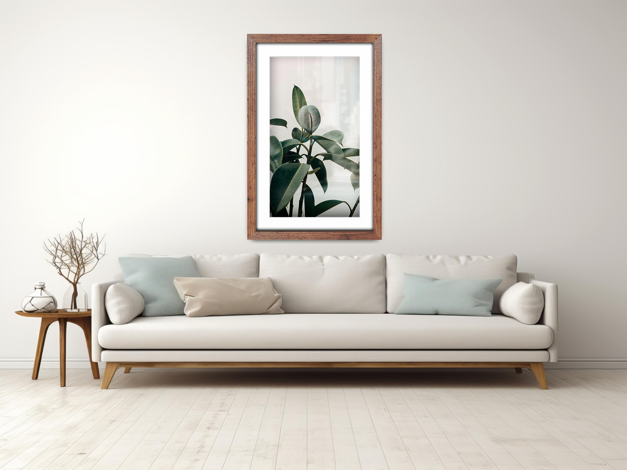 ( 45 x 60 cm ) / 24 x 18 Inch with 45 x 30 cm White Mount Poster Frames - MDF