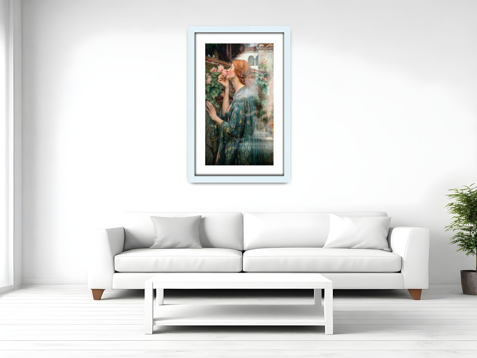 ( 45 x 60 cm ) / 24 x 18 Inch with 45 x 30 cm White Mount Poster Frames - MDF