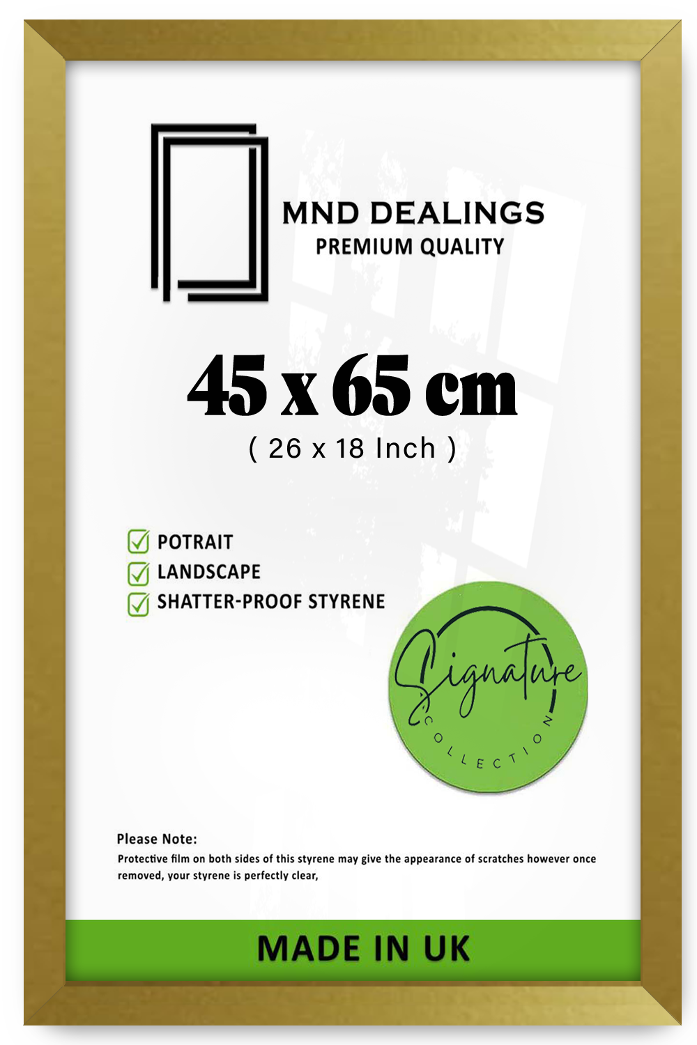 ( 45 x 65 CM ) / 26 x 18 Inch Display Frame - MDF