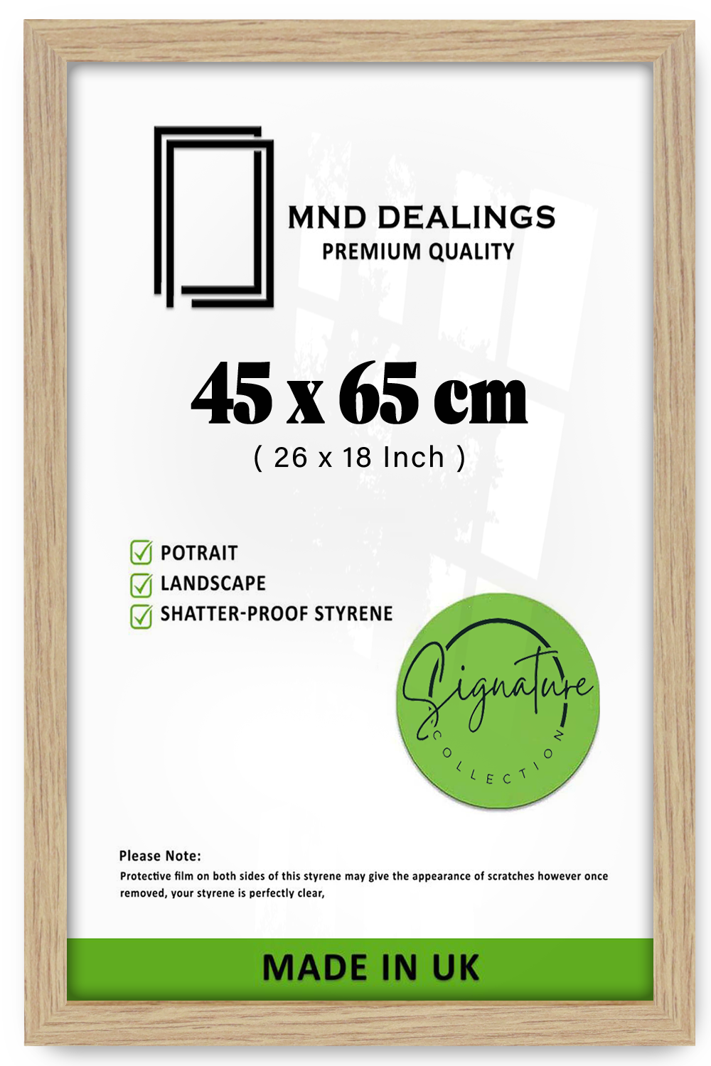 ( 45 x 65 CM ) / 26 x 18 Inch Display Frame - MDF