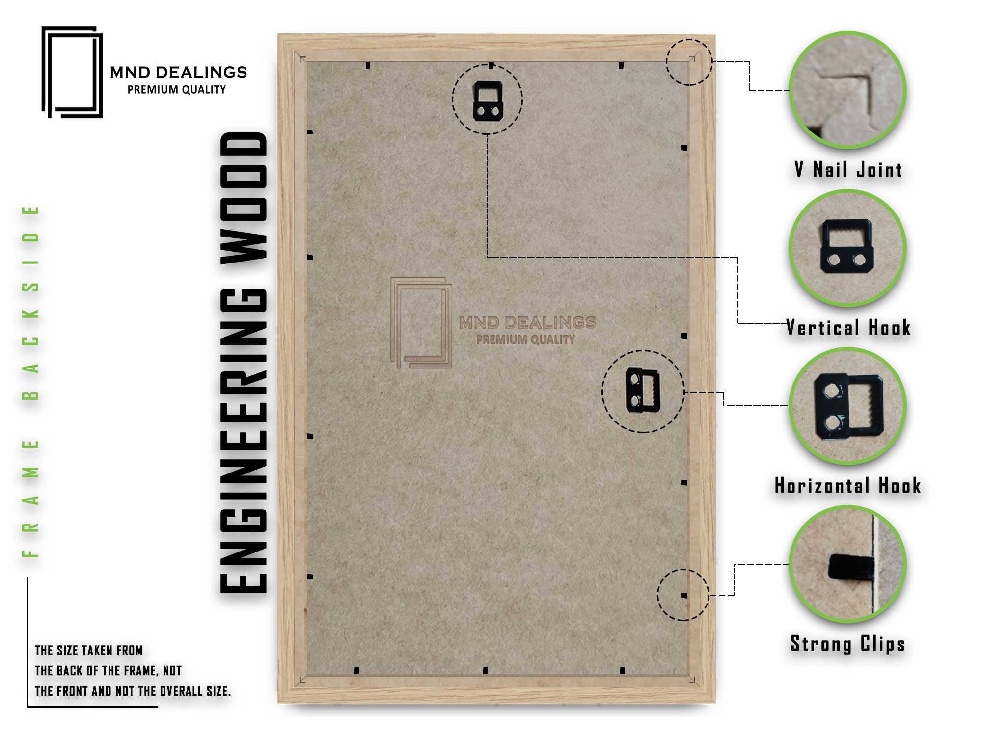 ( 45 x 65 CM ) / 26 x 18 Inch Display Frame - MDF