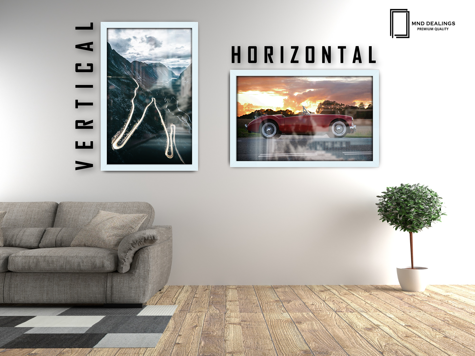 ( 45 x 65 CM ) / 26 x 18 Inch Display Frame - MDF