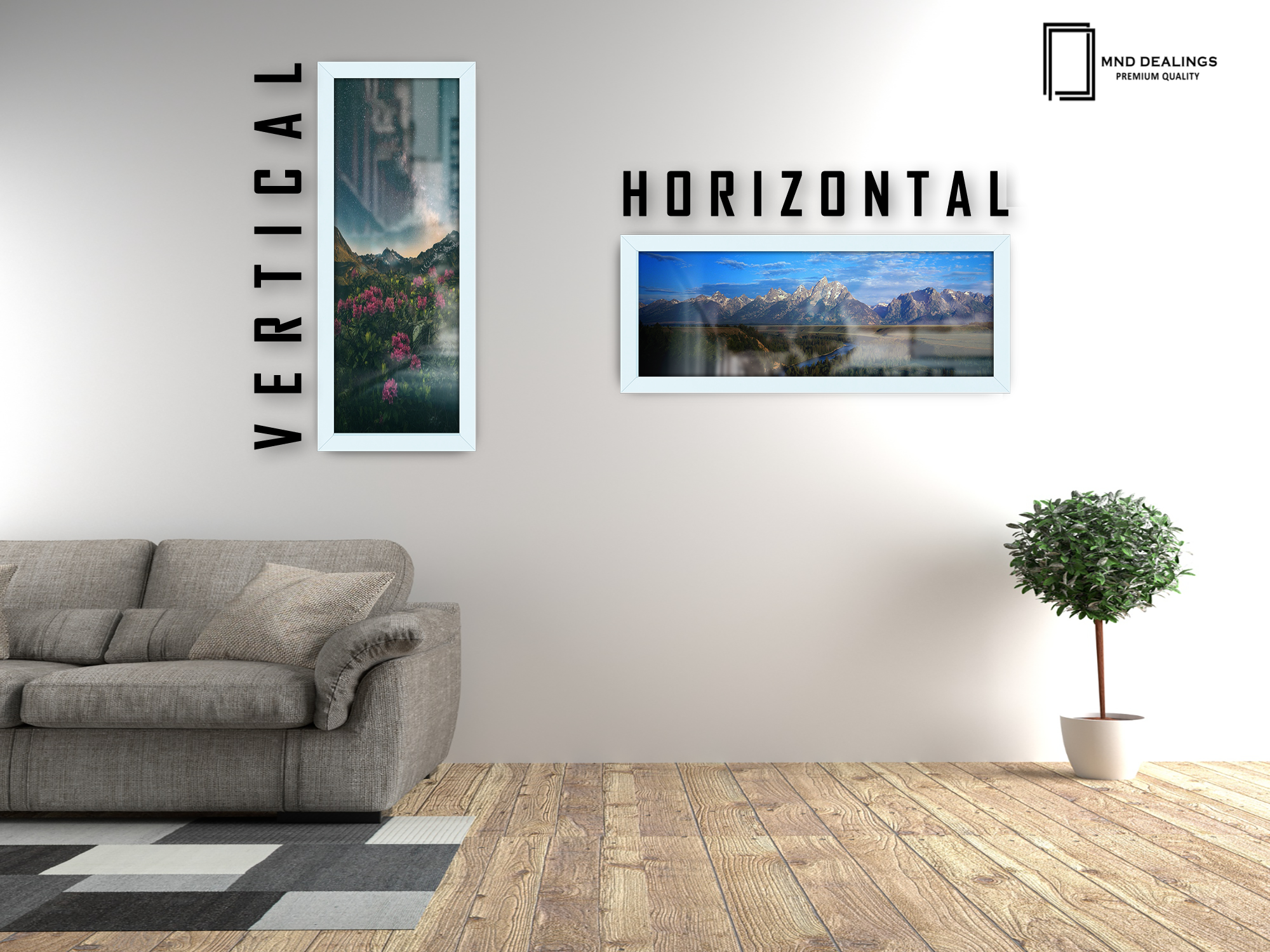 ( 50 x 100 CM ) / 40 x 20 Inch Certificate Frames - MDF