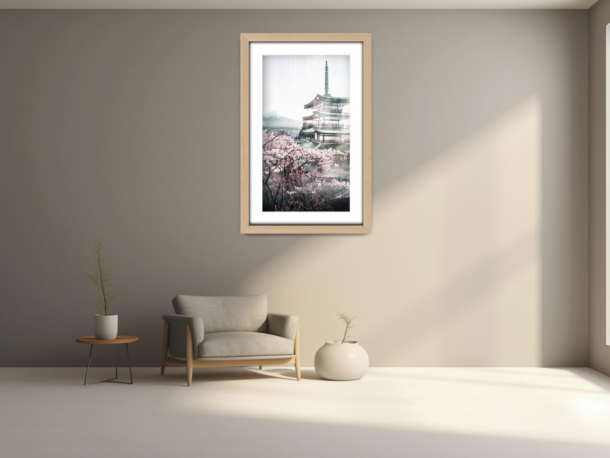 ( 50 x 60 cm ) / 24 x 20 Inch with 50 x 40 cm White Mount Display Frame - MDF