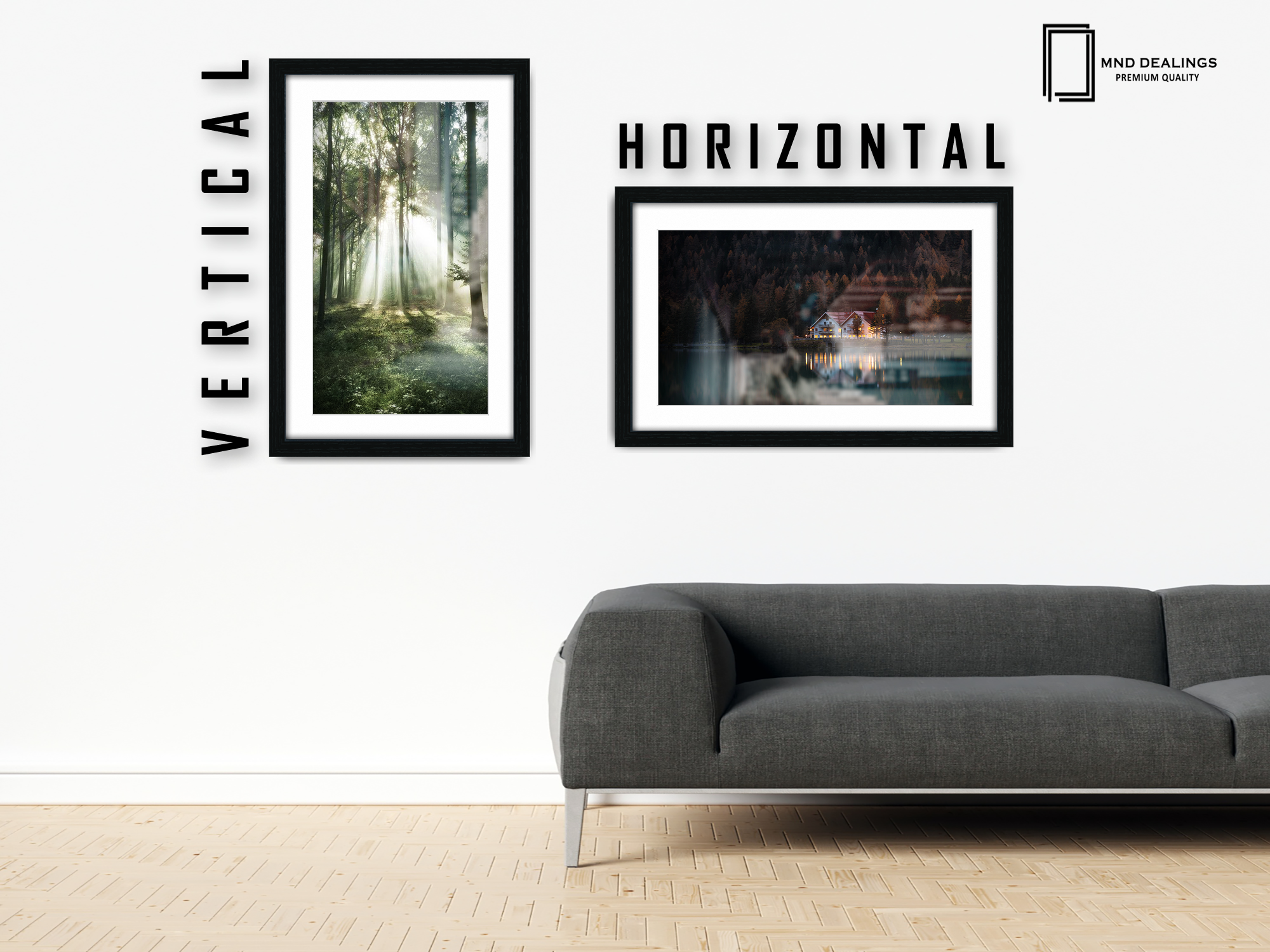 ( 50 x 60 cm ) / 24 x 20 Inch with 50 x 40 cm White Mount Display Frame - MDF