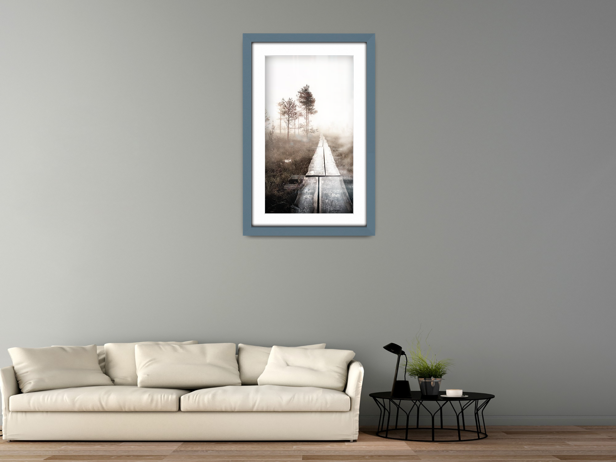 ( 50 x 60 cm ) / 24 x 20 Inch with 50 x 40 cm White Mount Display Frame - MDF