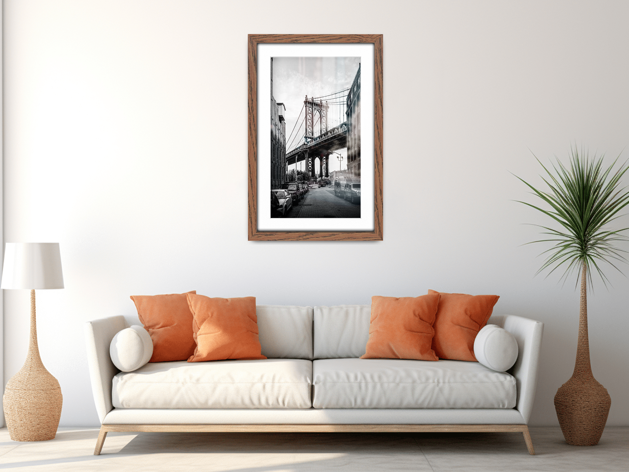 ( 50 x 60 cm ) / 24 x 20 Inch with 50 x 40 cm White Mount Display Frame - MDF