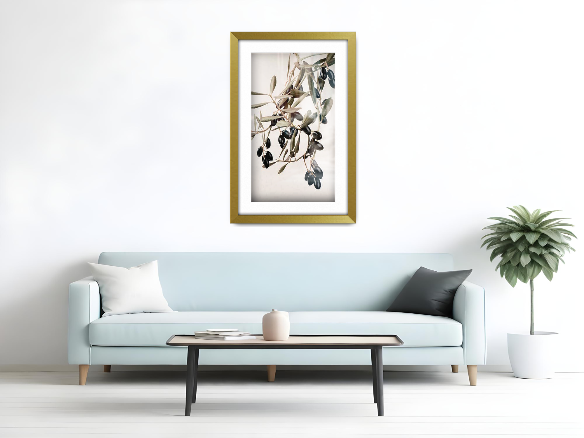 ( 50 x 60 cm ) / 24 x 20 Inch with 50 x 40 cm White Mount Display Frame - MDF