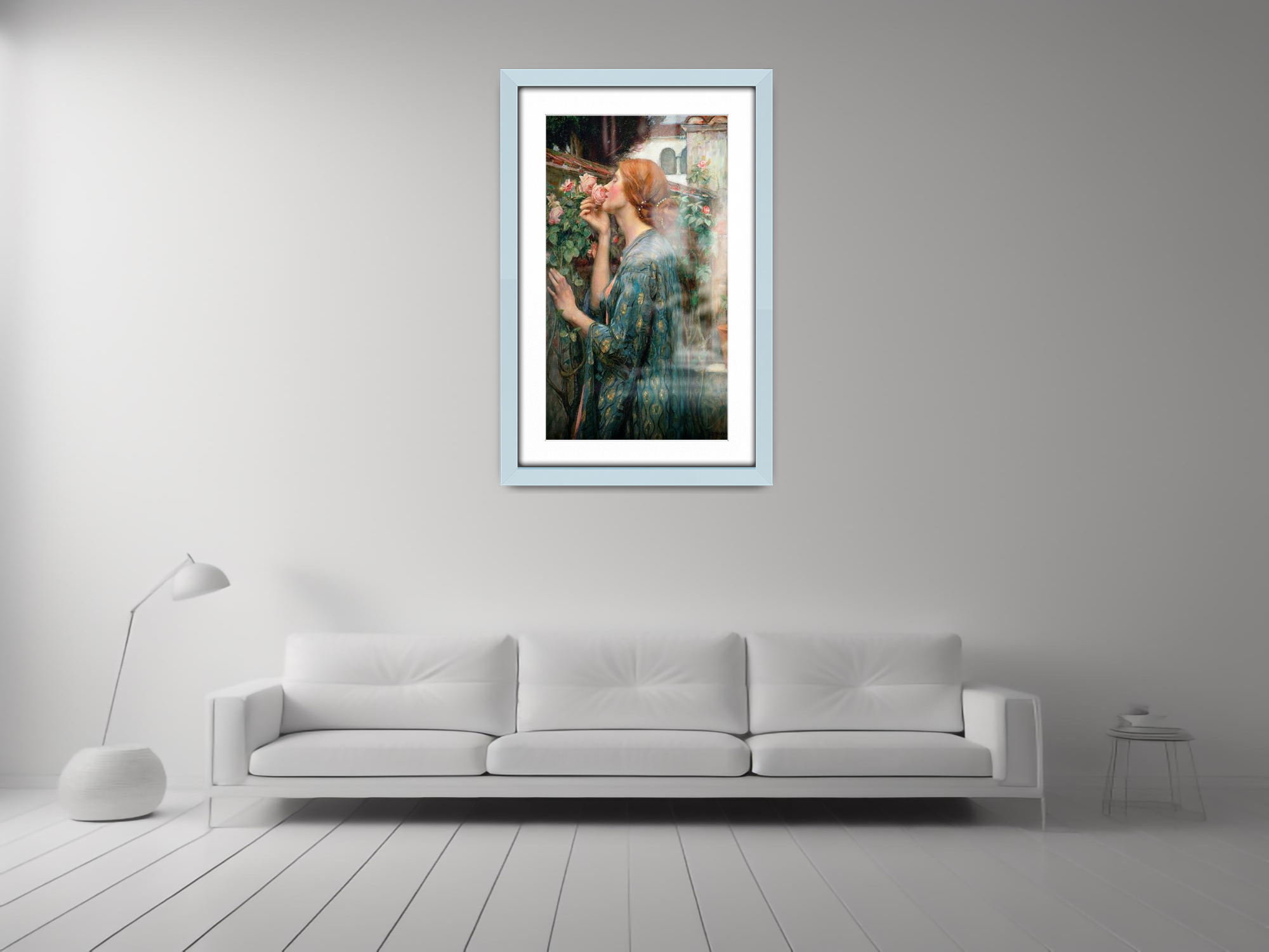 ( 50 x 60 cm ) / 24 x 20 Inch with 50 x 40 cm White Mount Display Frame - MDF