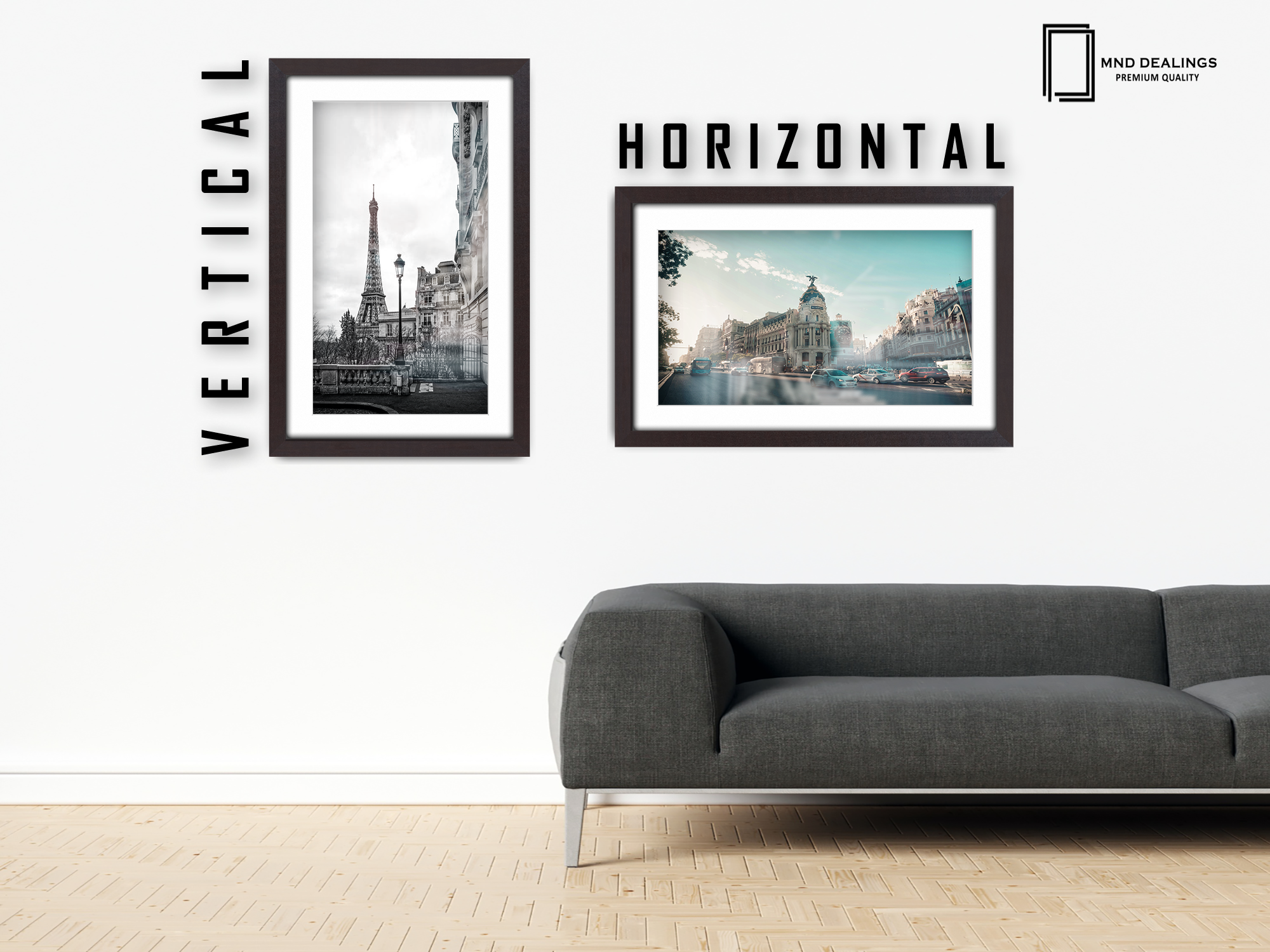 ( 50 x 60 cm ) / 24 x 20 Inch with 50 x 40 cm White Mount Display Frame - MDF