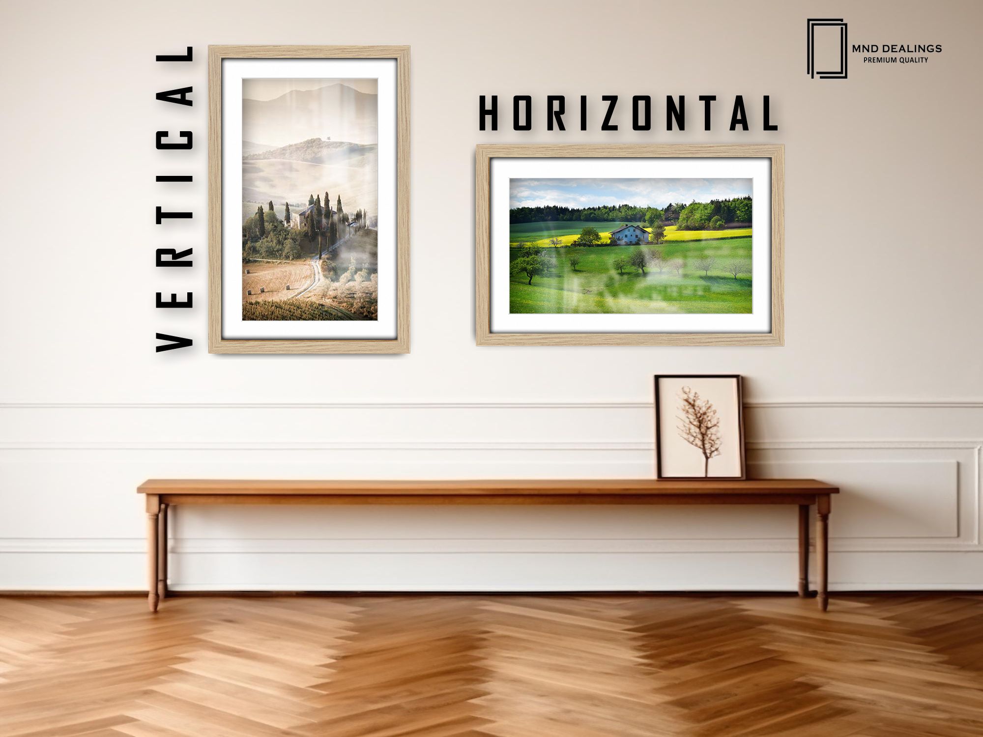 ( 50 x 60 cm ) / 24 x 20 Inch with 50 x 40 cm White Mount Display Frame - MDF