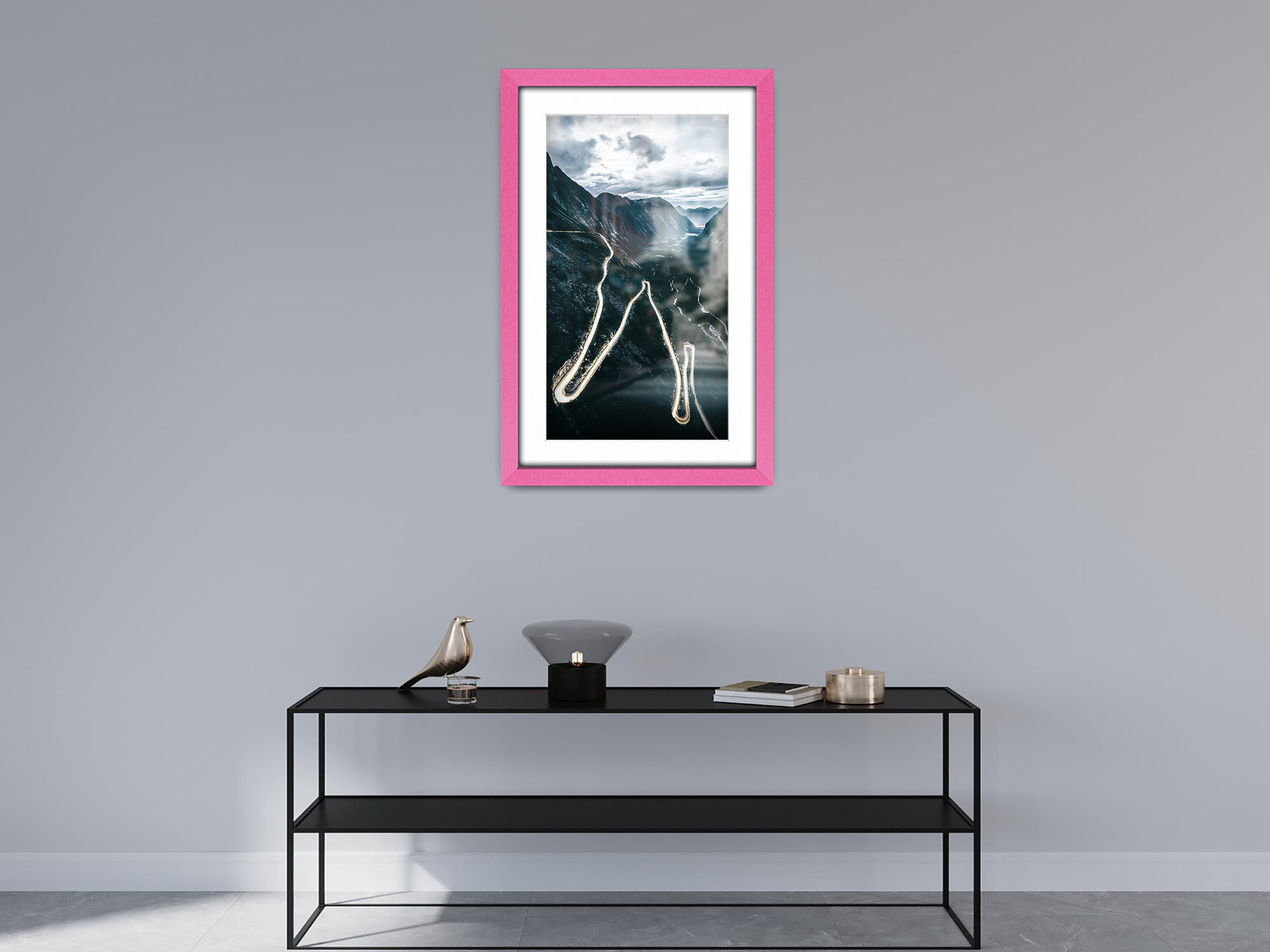 ( 50 x 60 cm ) / 24 x 20 Inch with 50 x 40 cm White Mount Display Frame - MDF