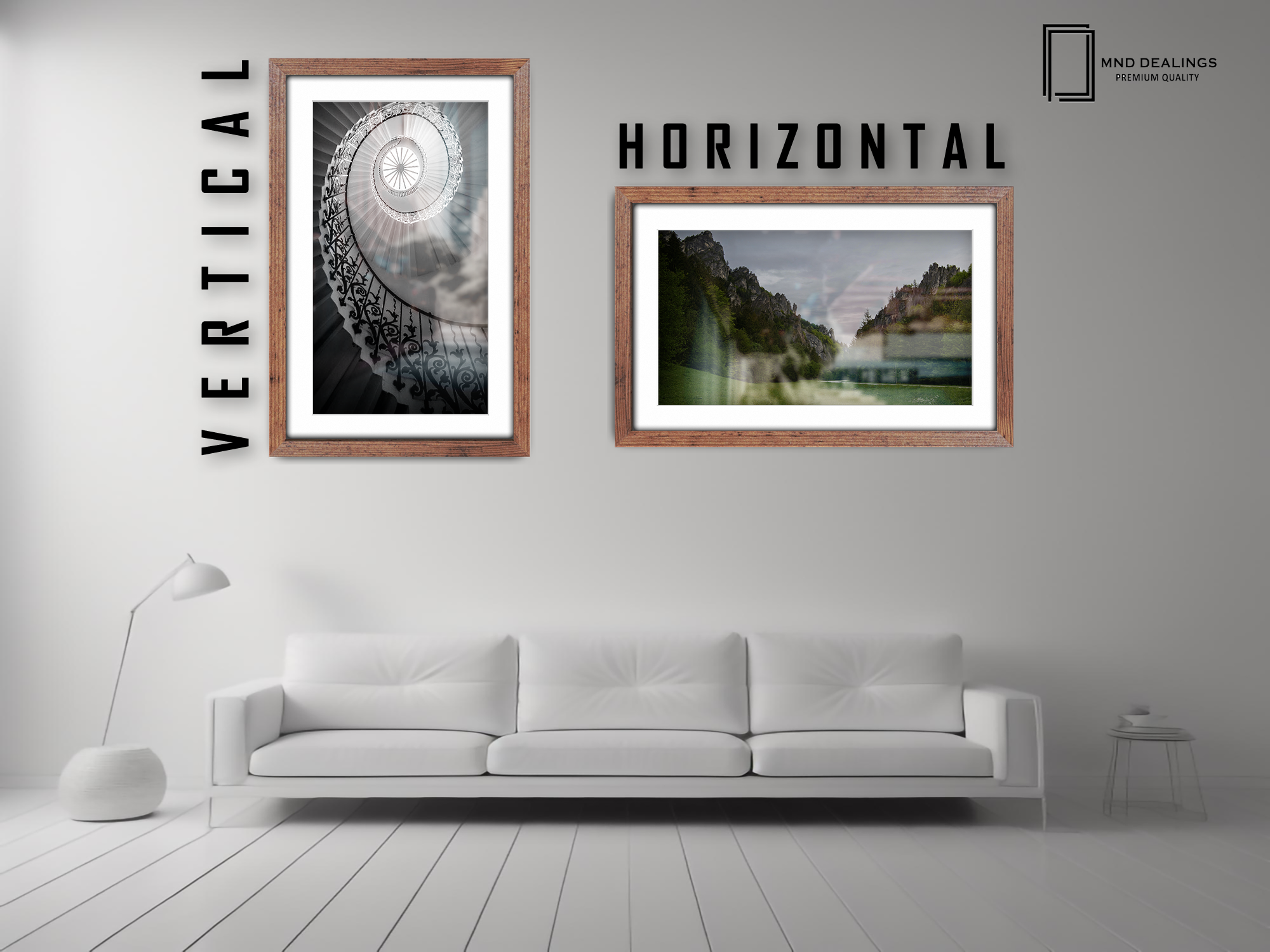 ( 50 x 60 cm ) / 24 x 20 Inch with 50 x 40 cm White Mount Display Frame - MDF
