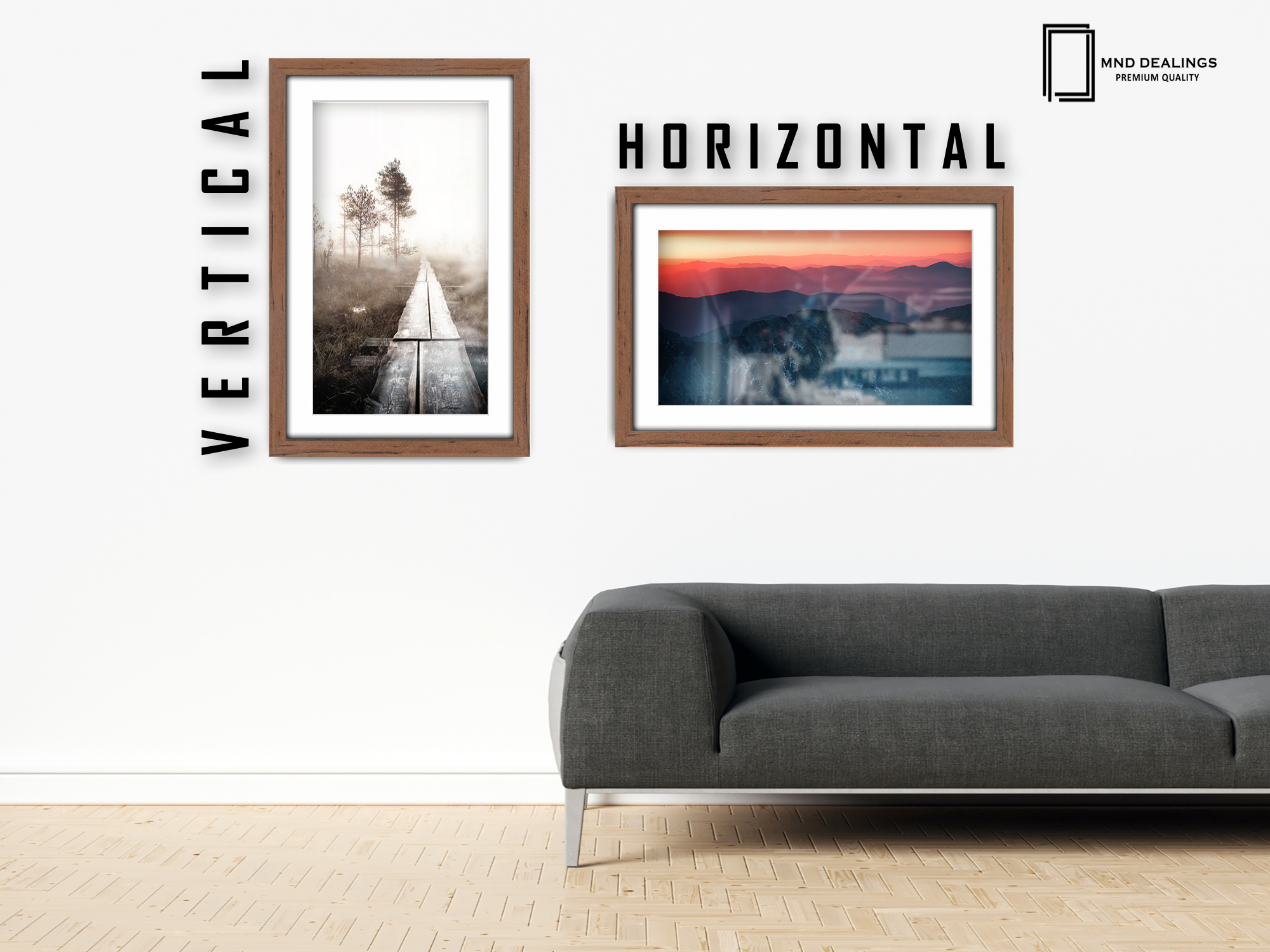 ( 50 x 60 cm ) / 24 x 20 Inch with 50 x 40 cm White Mount Display Frame - MDF