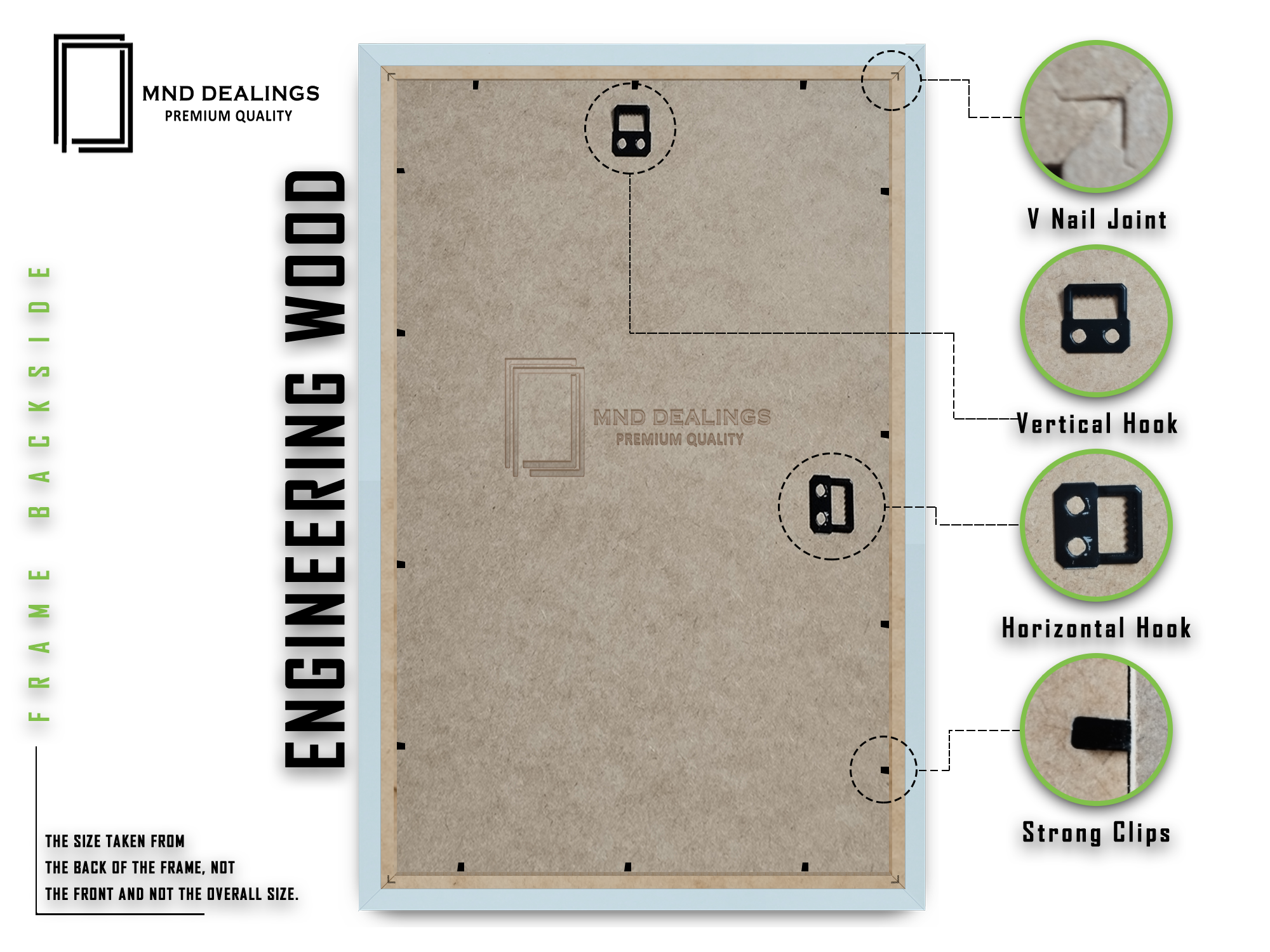 ( 50 x 70 CM ) / 28 x 20 Inch Display Frame - MDF