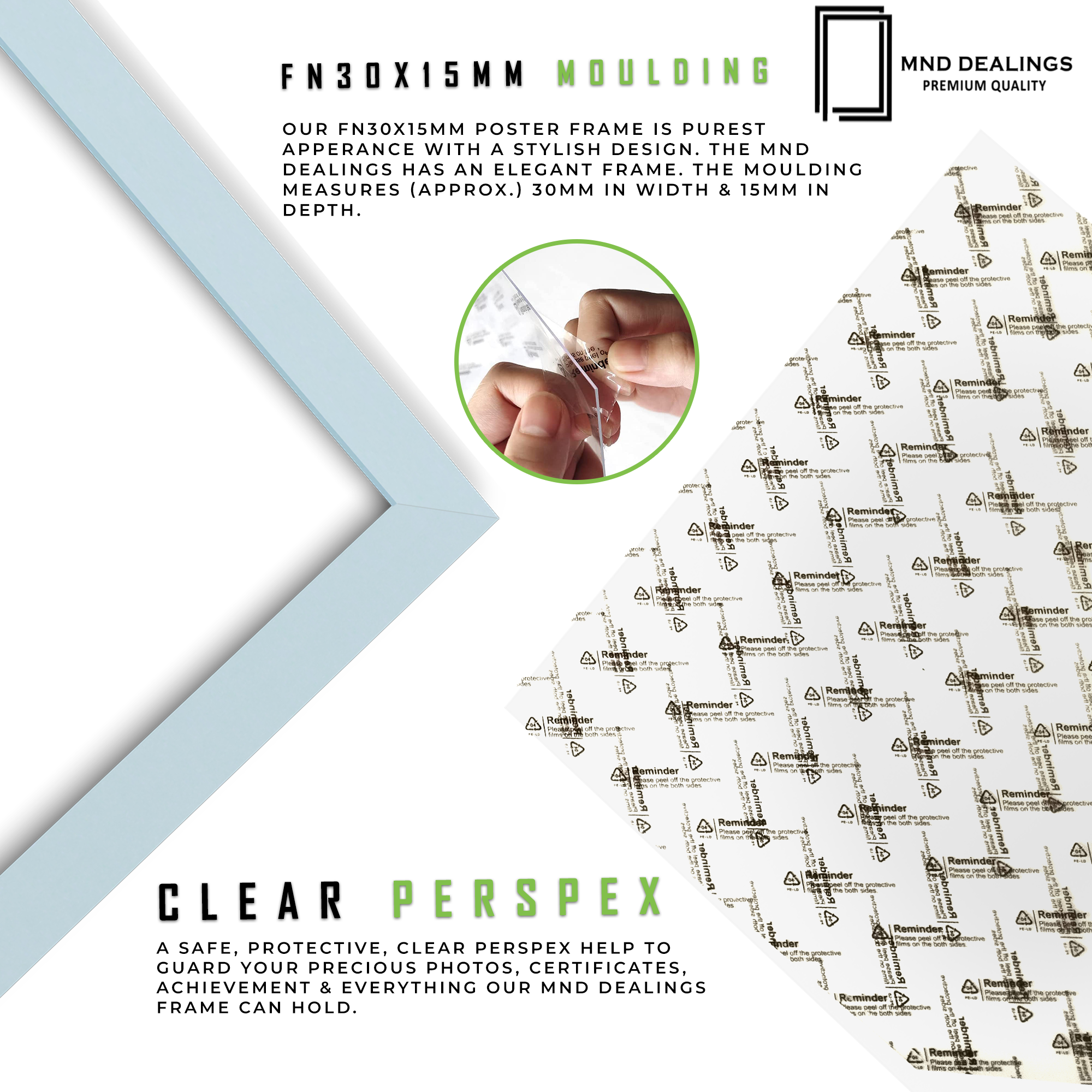 ( 50 x 70 CM ) / 28 x 20 Inch Display Frame - MDF