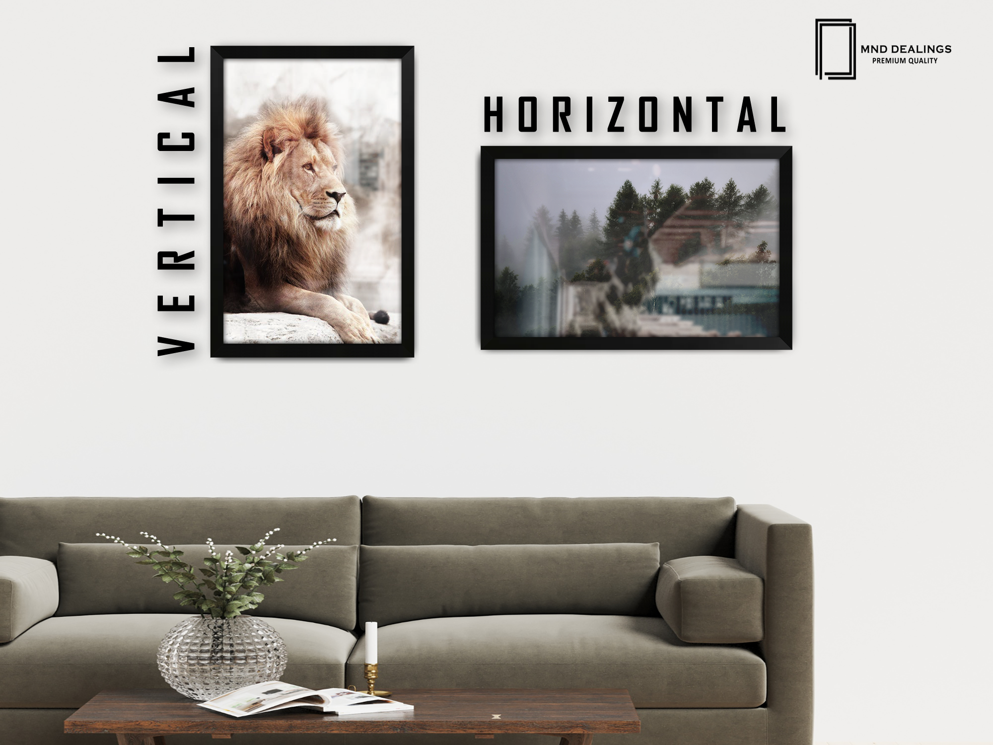 ( 50 x 70 CM ) / 28 x 20 Inch Display Frame - MDF