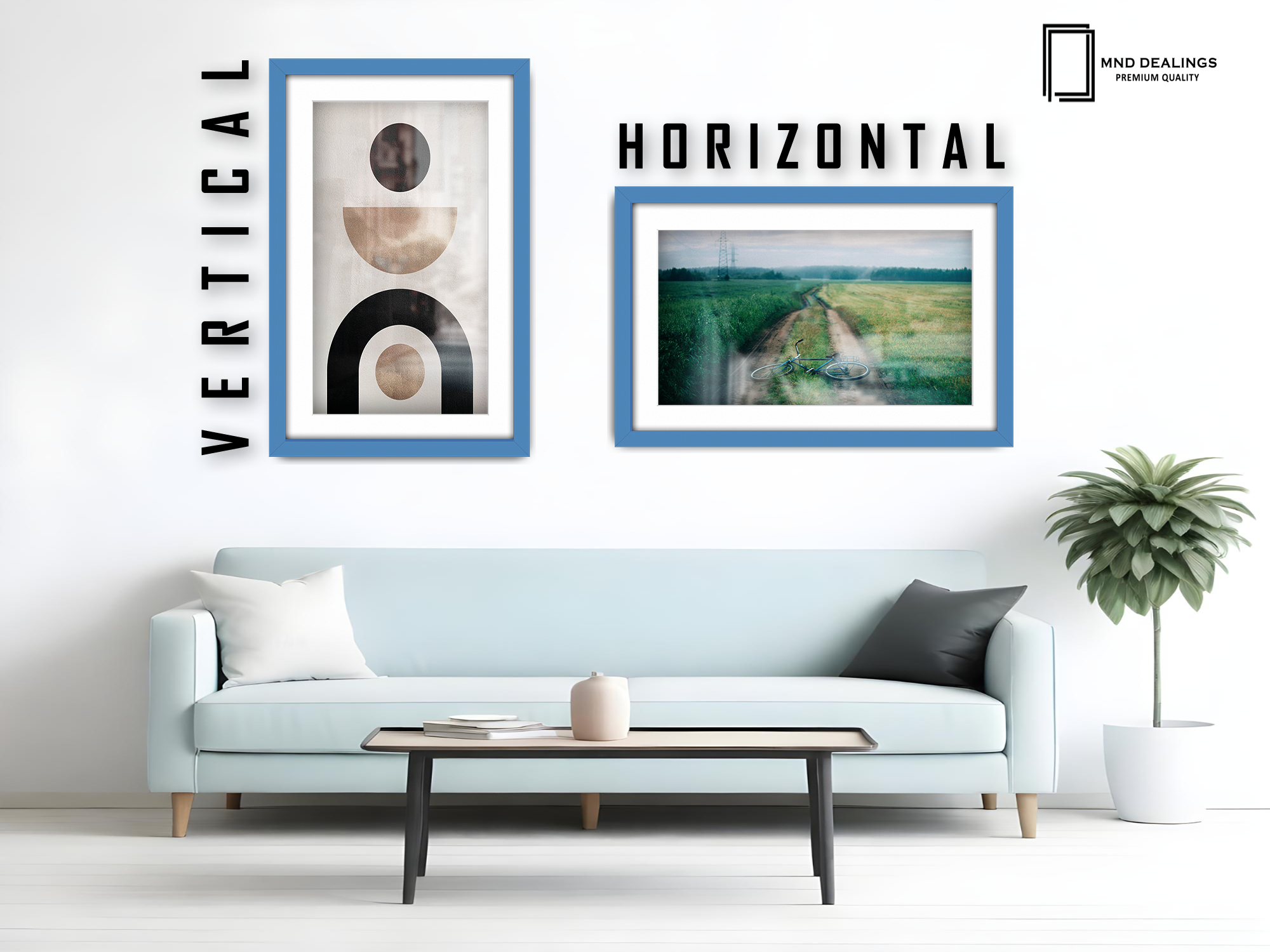 ( 50 x 70 cm ) / 28 x 20 Inch with 60 x 40 cm White Mount Frames - MDF