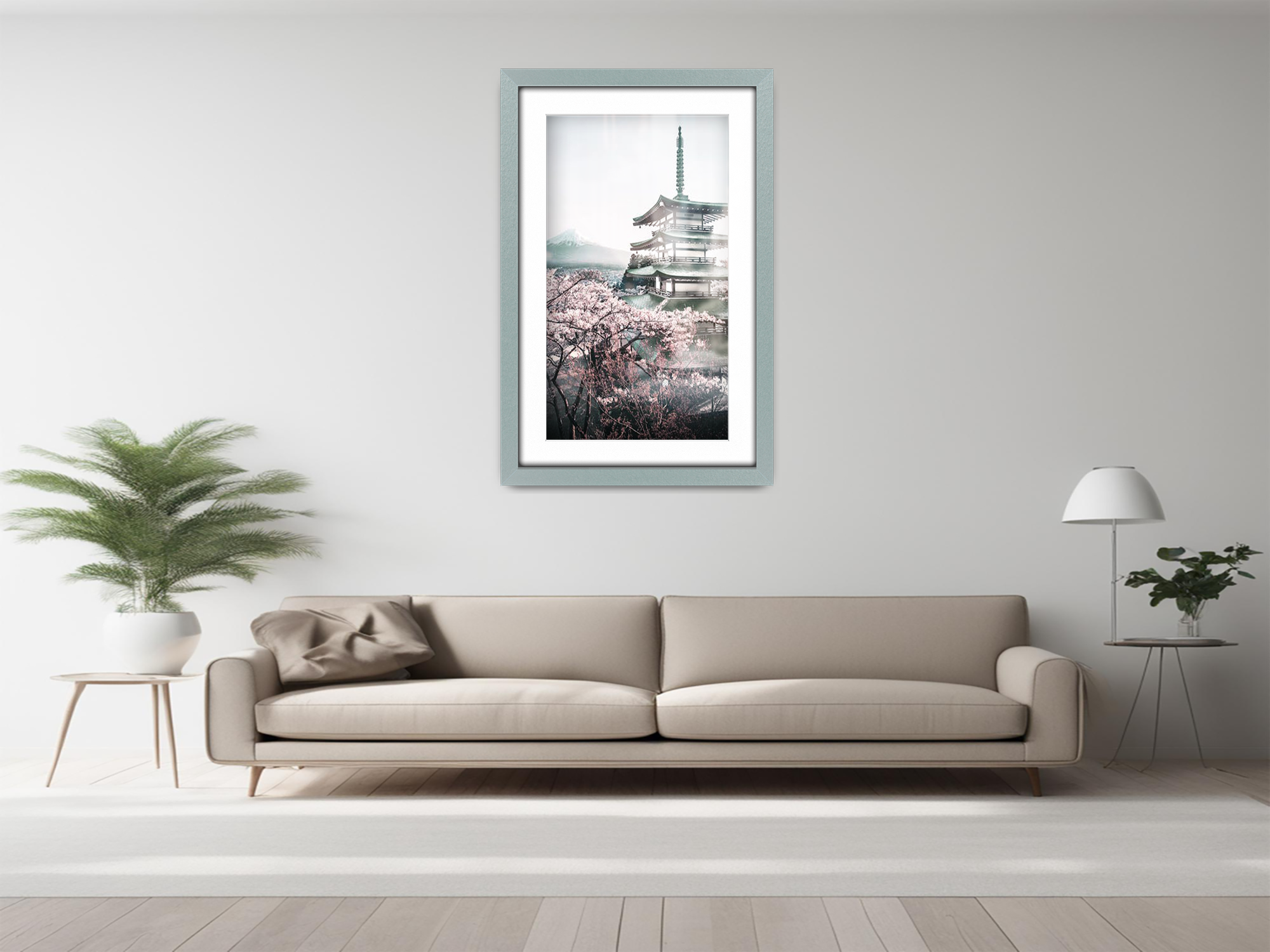 ( 50 x 70 cm ) / 28 x 20 Inch with 60 x 40 cm White Mount Frames - MDF