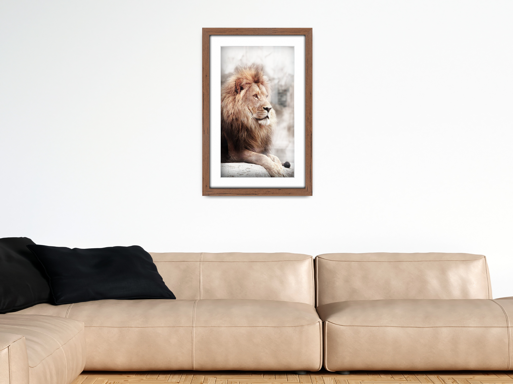 ( 50 x 70 cm ) / 28 x 20 Inch with 60 x 40 cm White Mount Frames - MDF