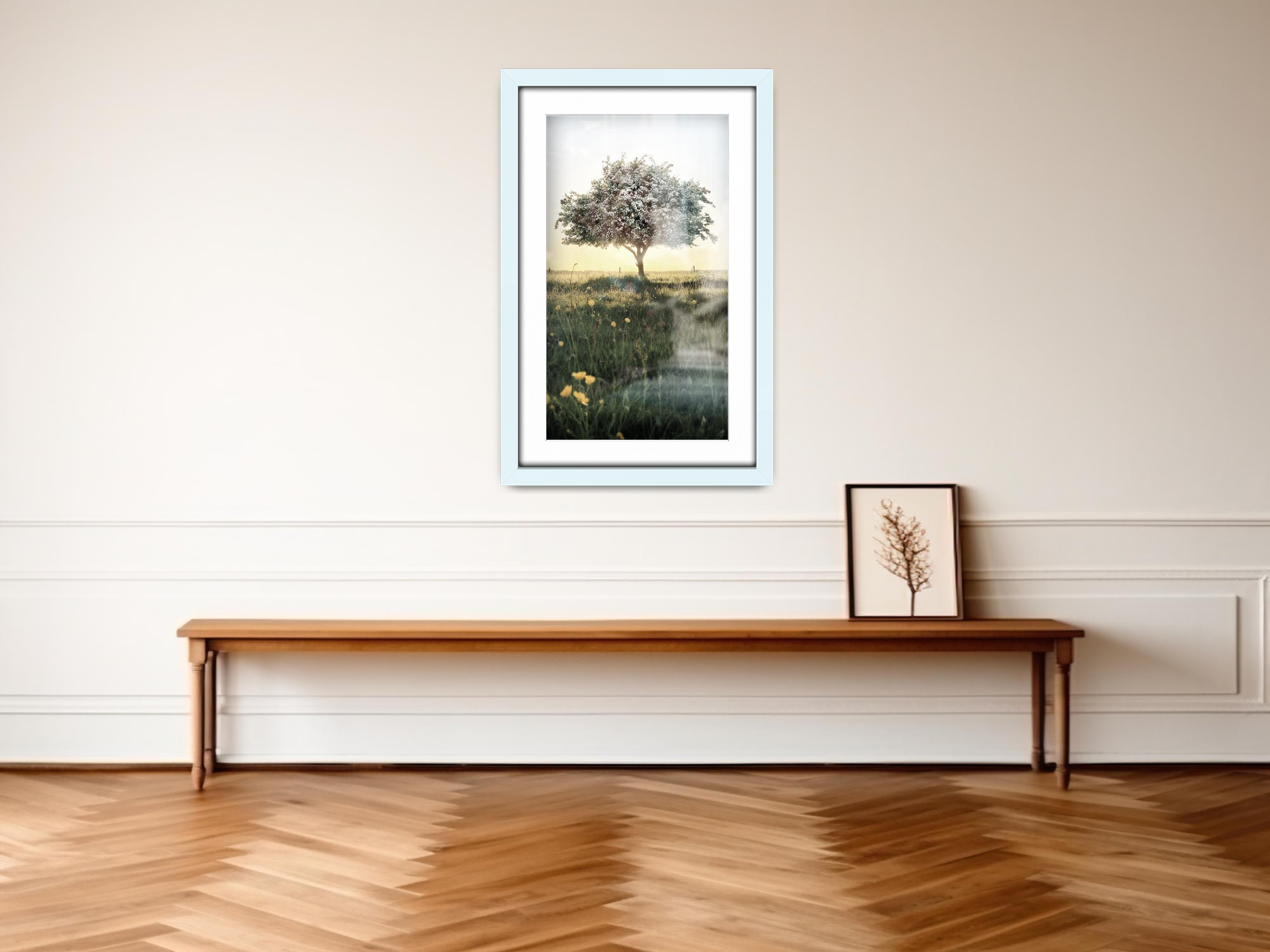 ( 50 x 70 cm ) / 28 x 20 Inch with 60 x 40 cm White Mount Frames - MDF