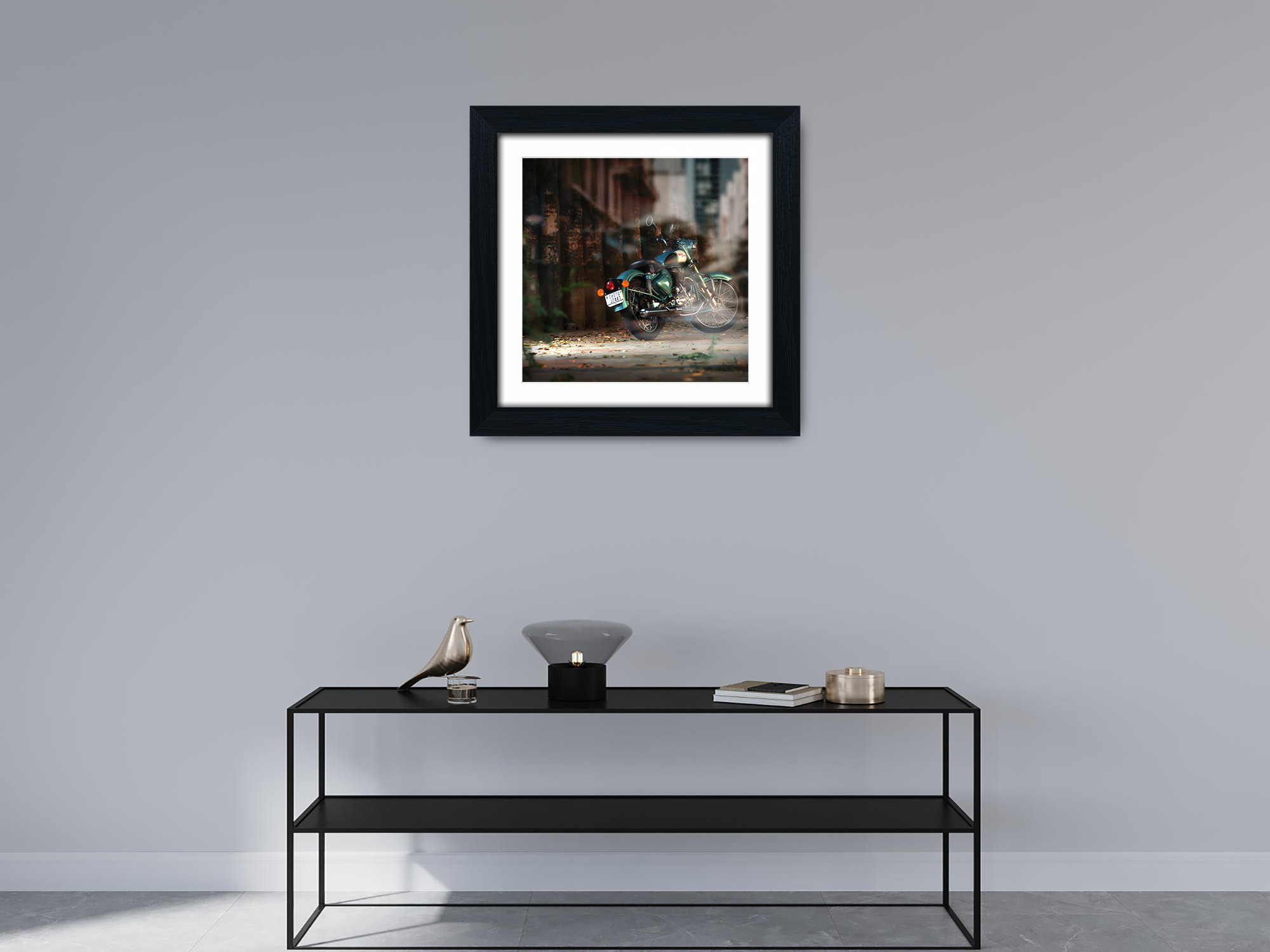 ( 60 x 60 Cm ) / 24 x 24 Inch with 50 x 50 Cm White Mount Display Frame - MDF