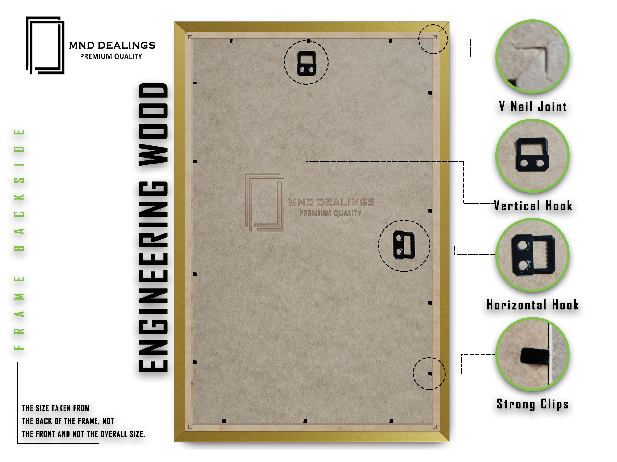 ( 60 x 70 CM ) / 28 x 24 Inch Poster Frames - MDF