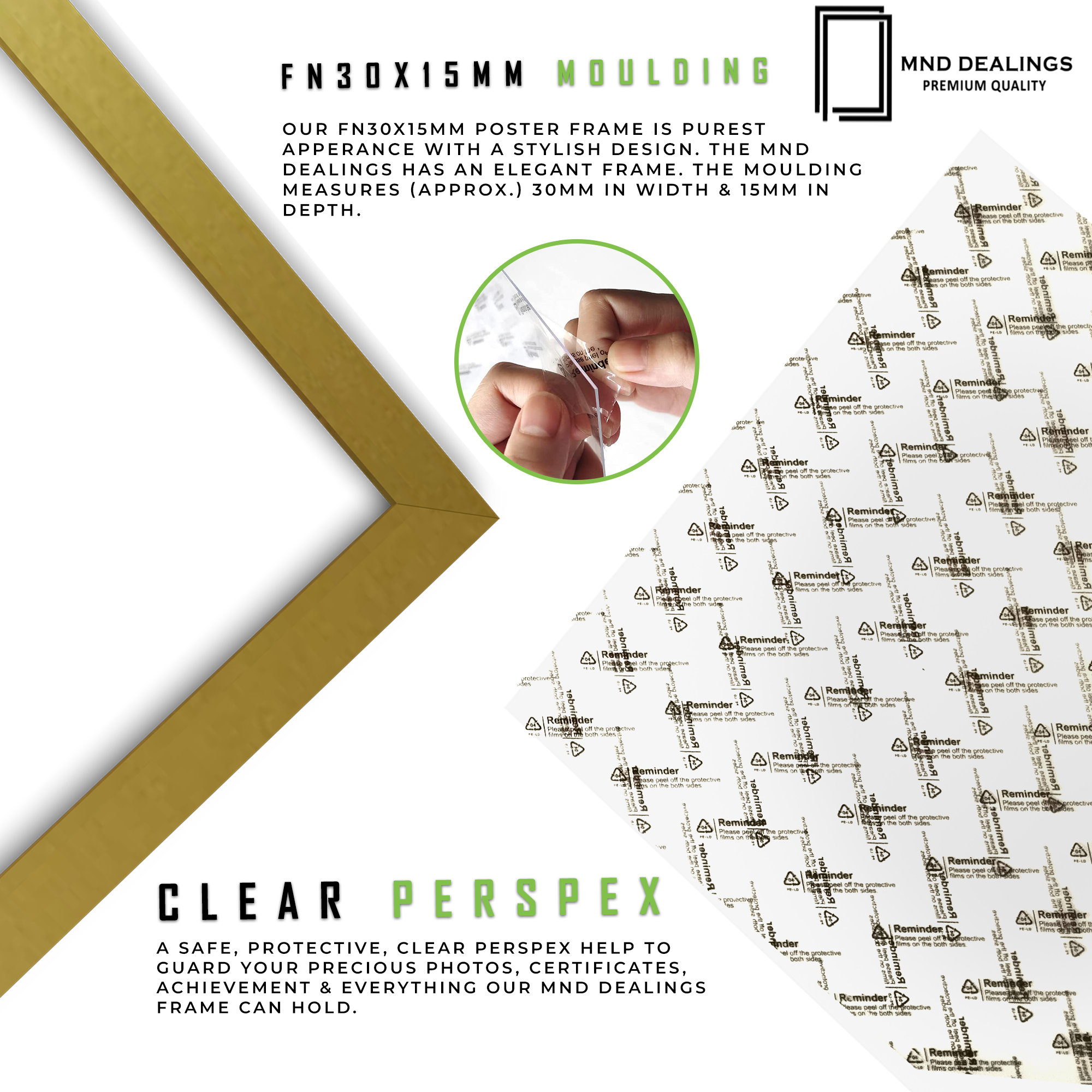 ( 60 x 70 CM ) / 28 x 24 Inch Poster Frames - MDF