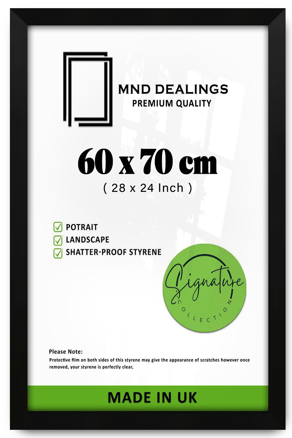 ( 60 x 70 CM ) / 28 x 24 Inch Poster Frames - MDF
