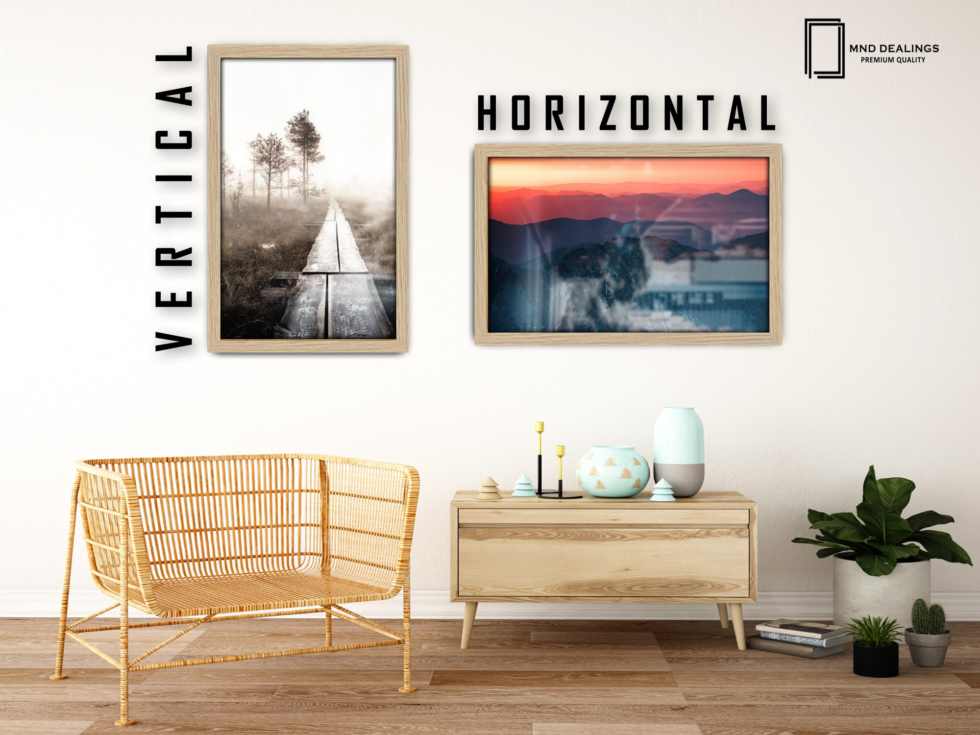 ( 60 x 70 CM ) / 28 x 24 Inch Poster Frames - MDF