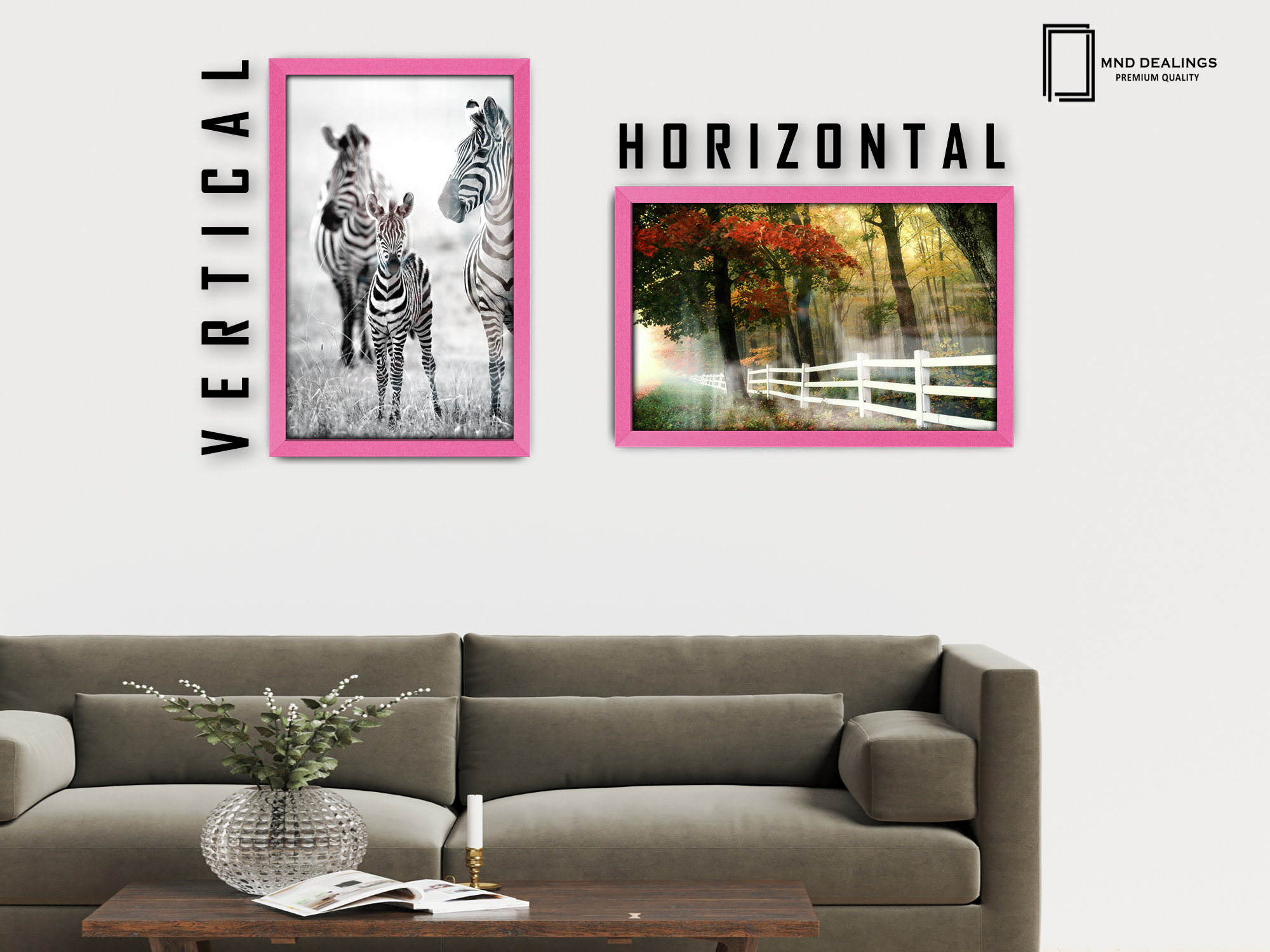 ( 60 x 70 CM ) / 28 x 24 Inch Poster Frames - MDF