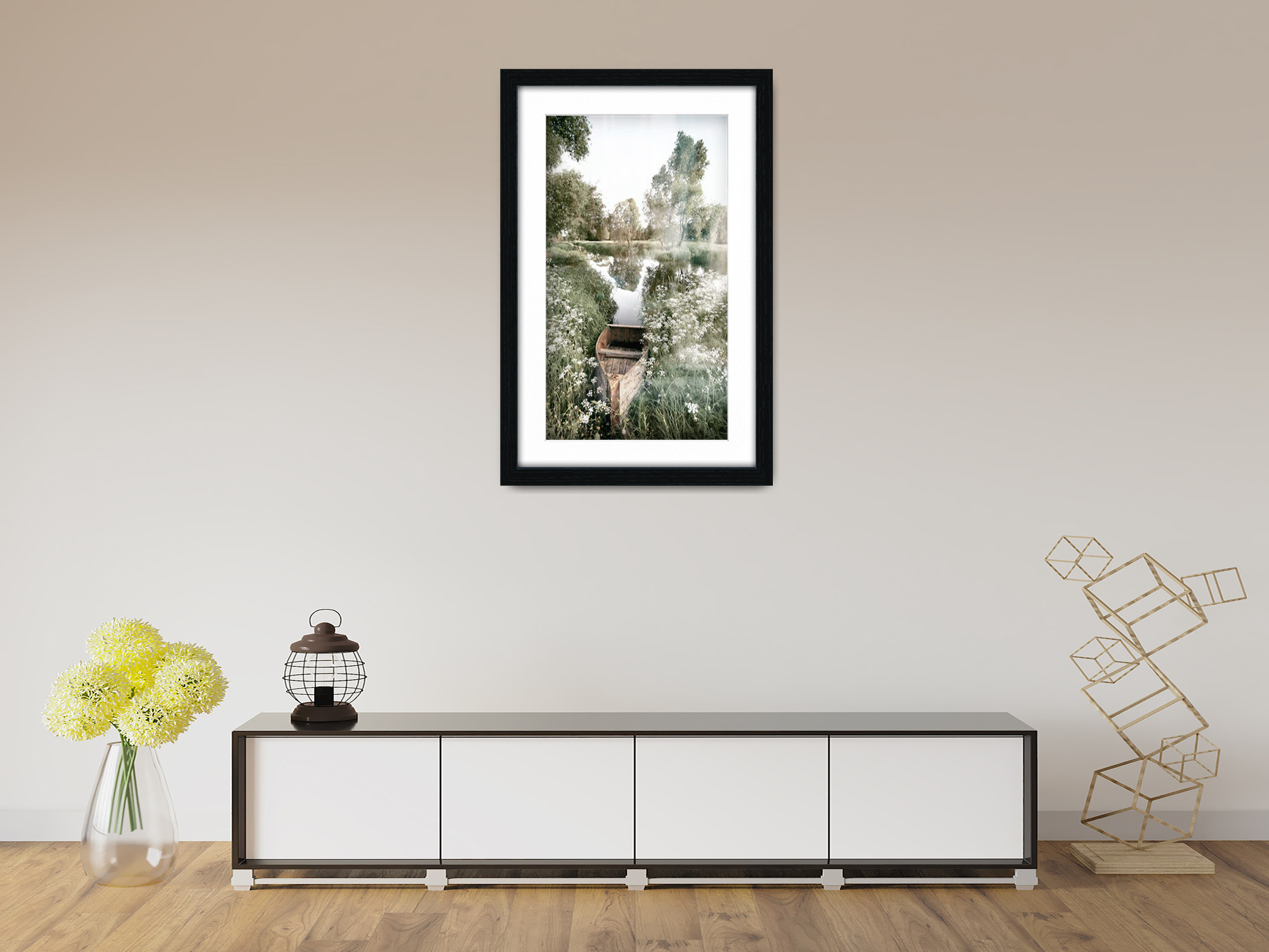 ( 60 x 70 cm ) / 28 x 24 Inch with 60 x 50 cm White Mount Frames - MDF