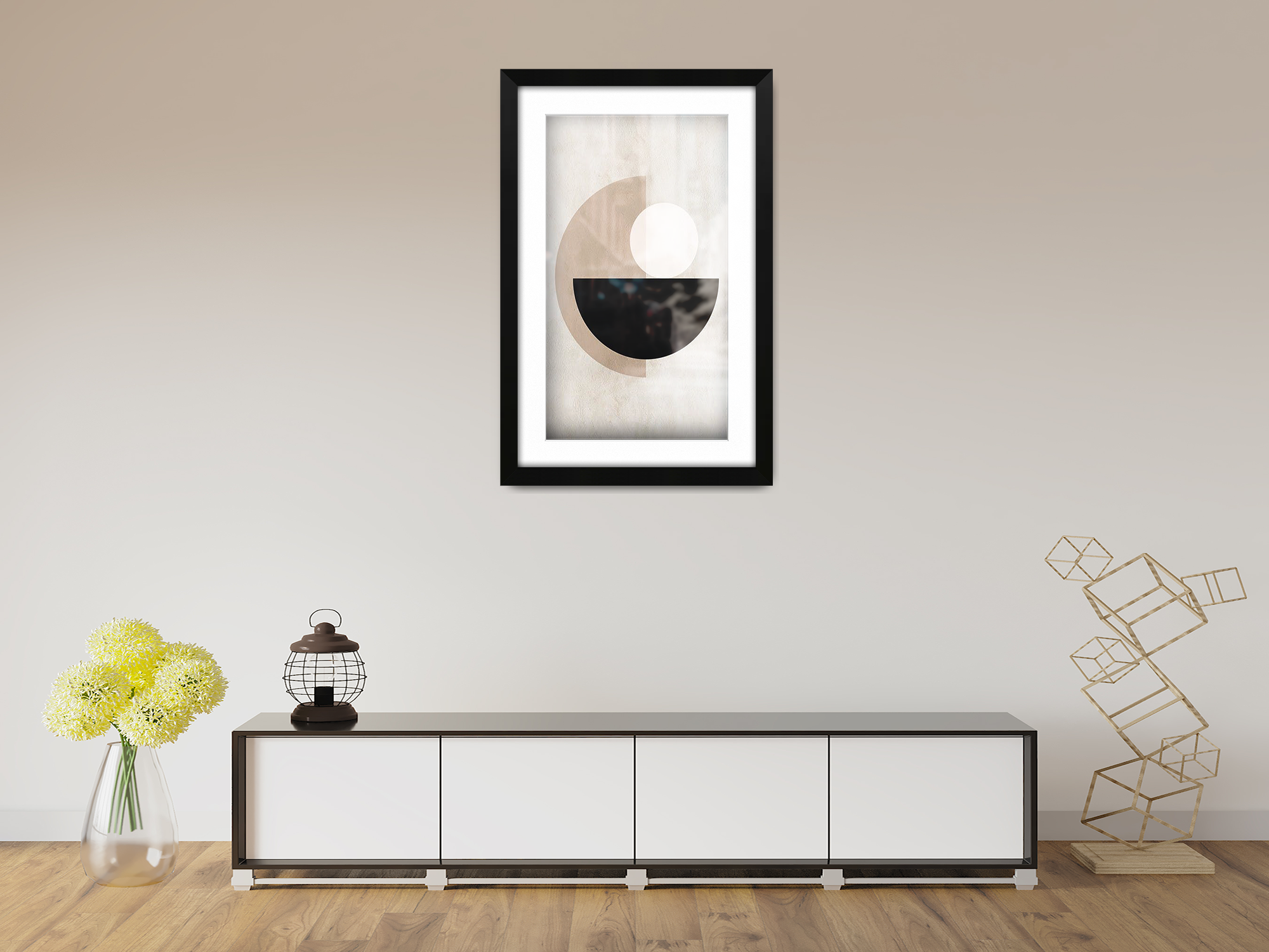 ( 60 x 70 cm ) / 28 x 24 Inch with 60 x 50 cm White Mount Frames - MDF