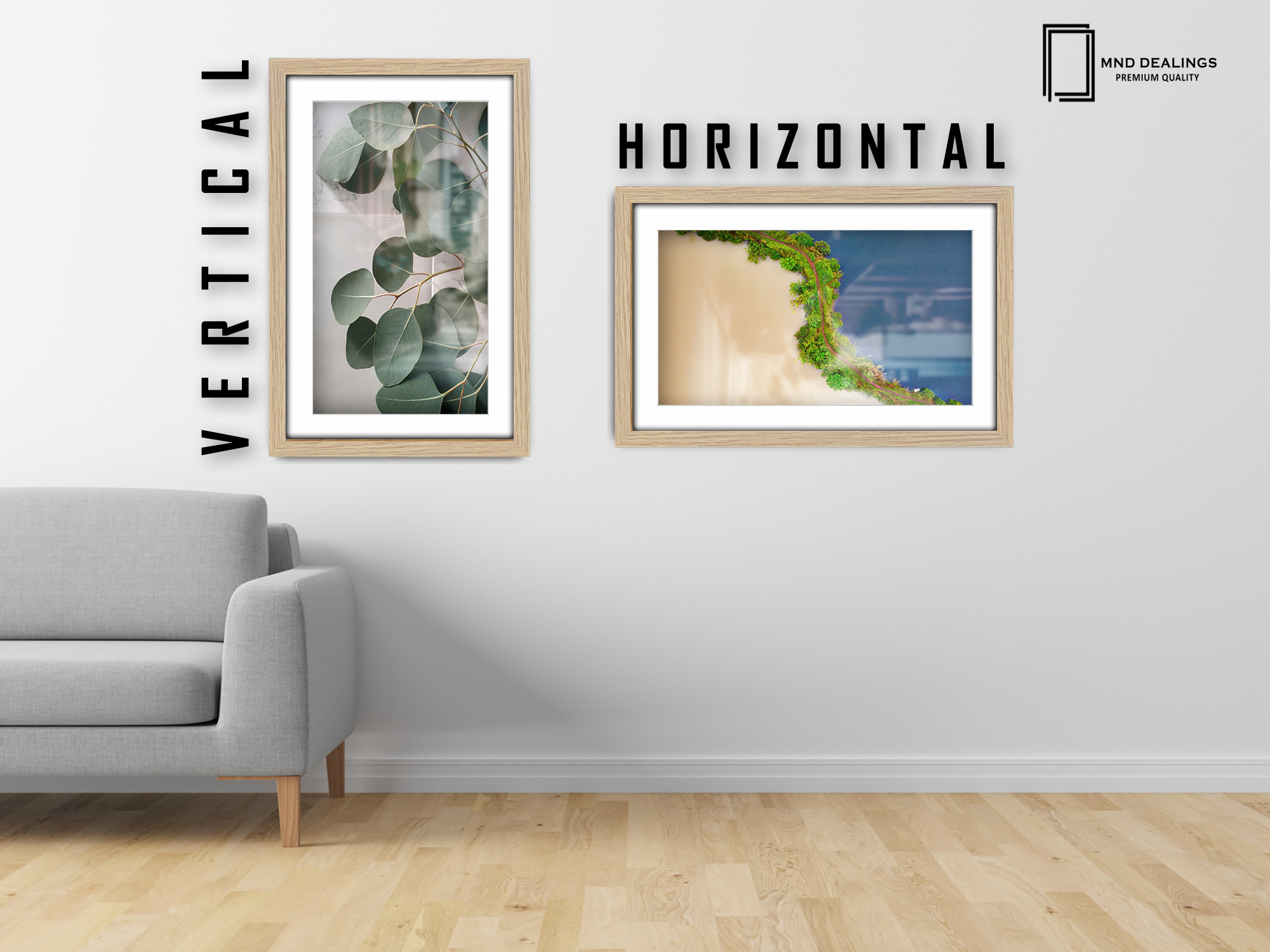 ( 60 x 70 cm ) / 28 x 24 Inch with 60 x 50 cm White Mount Frames - MDF