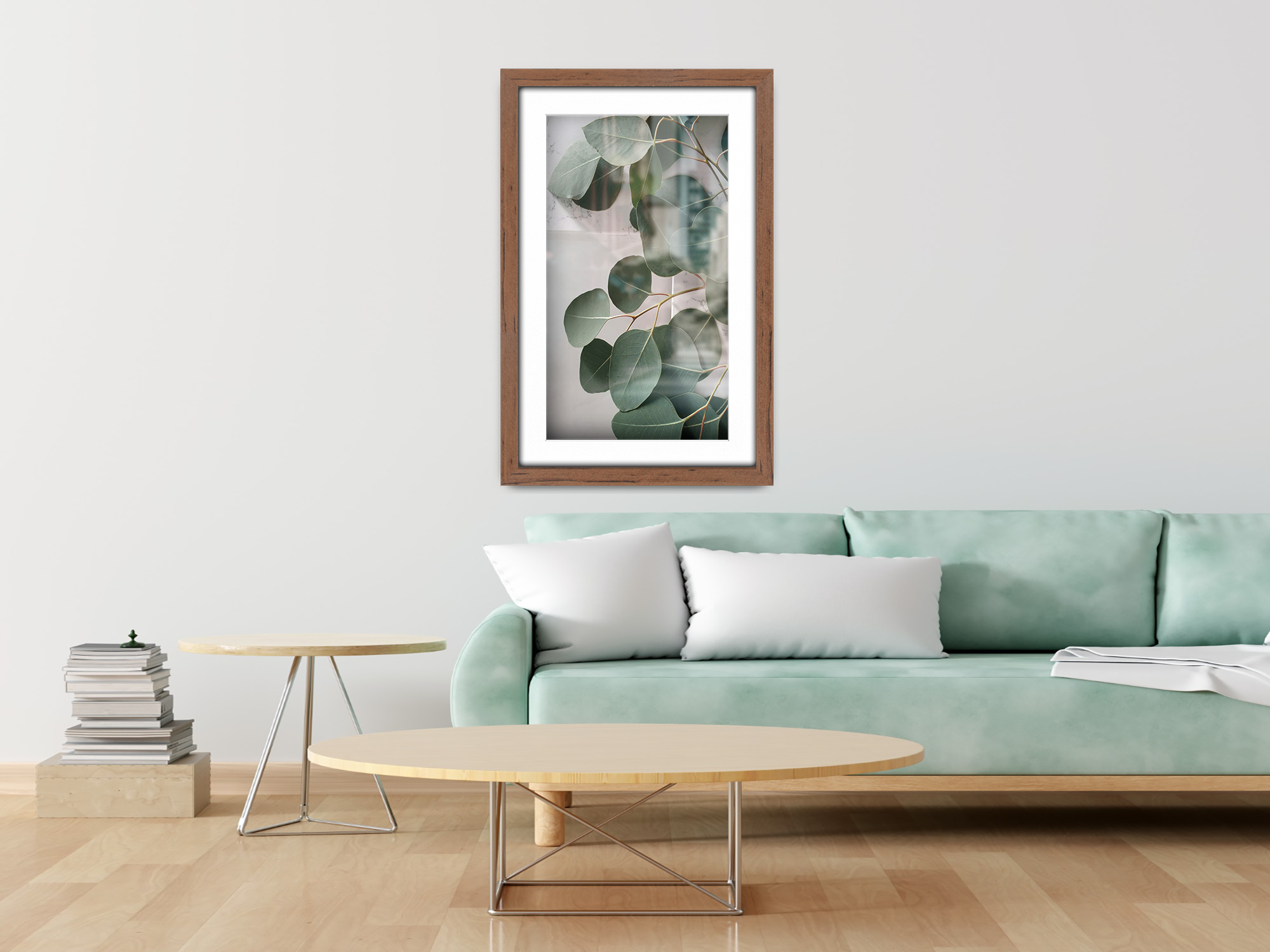 ( 60 x 70 cm ) / 28 x 24 Inch with 60 x 50 cm White Mount Frames - MDF