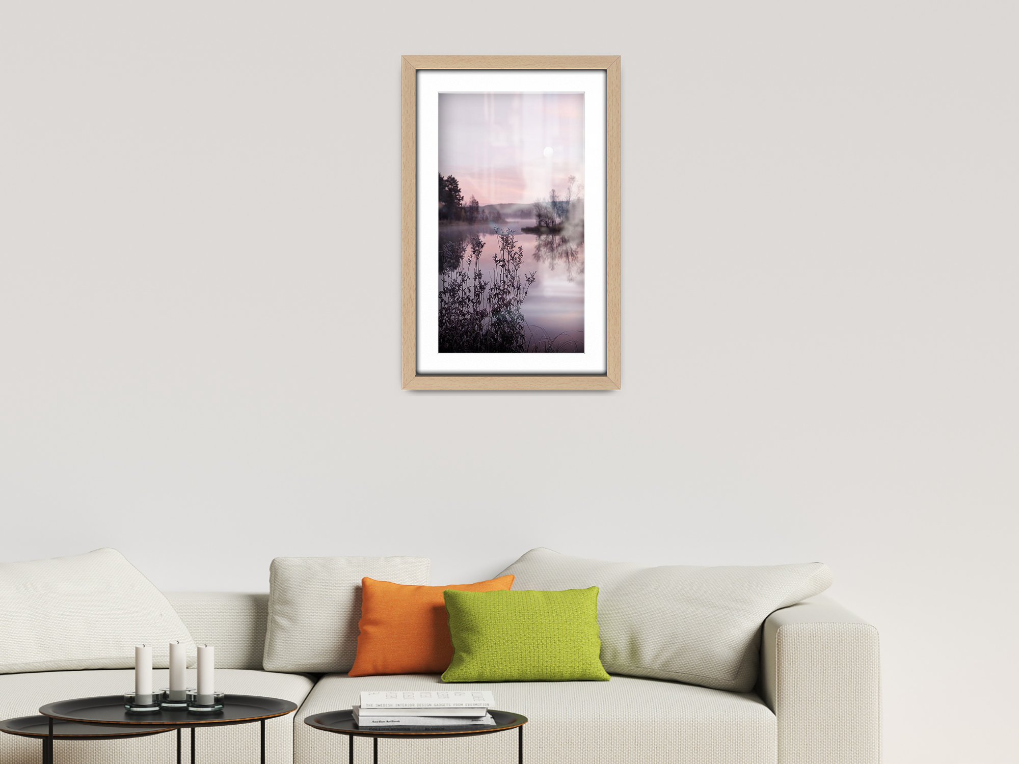 ( 60 x 80 cm ) / 32 x 24 Inch with 70 x 50 cm White Mount Picture Frames - MDF