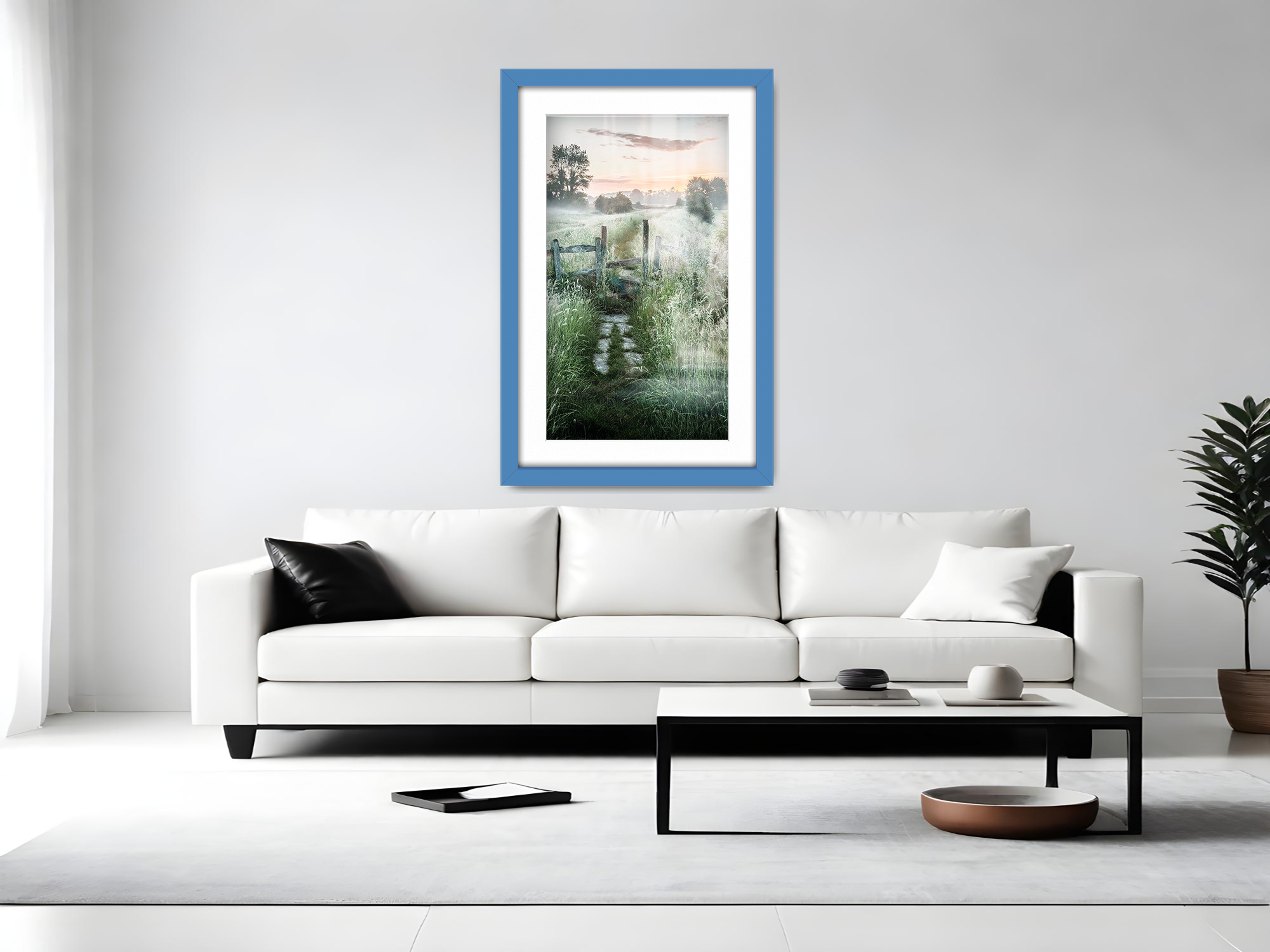 ( 60 x 80 cm ) / 32 x 24 Inch with 70 x 50 cm White Mount Picture Frames - MDF