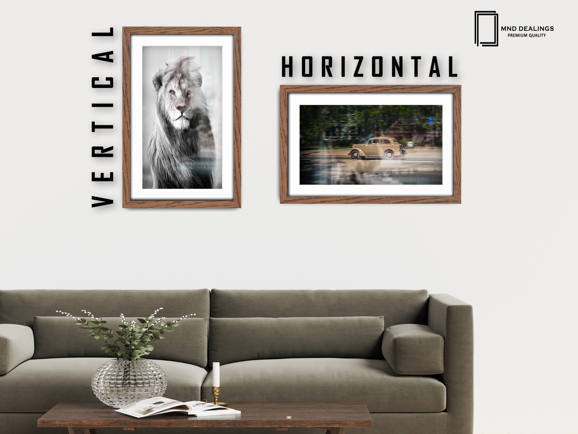 ( 60 x 80 cm ) / 32 x 24 Inch with 70 x 50 cm White Mount Picture Frames - MDF