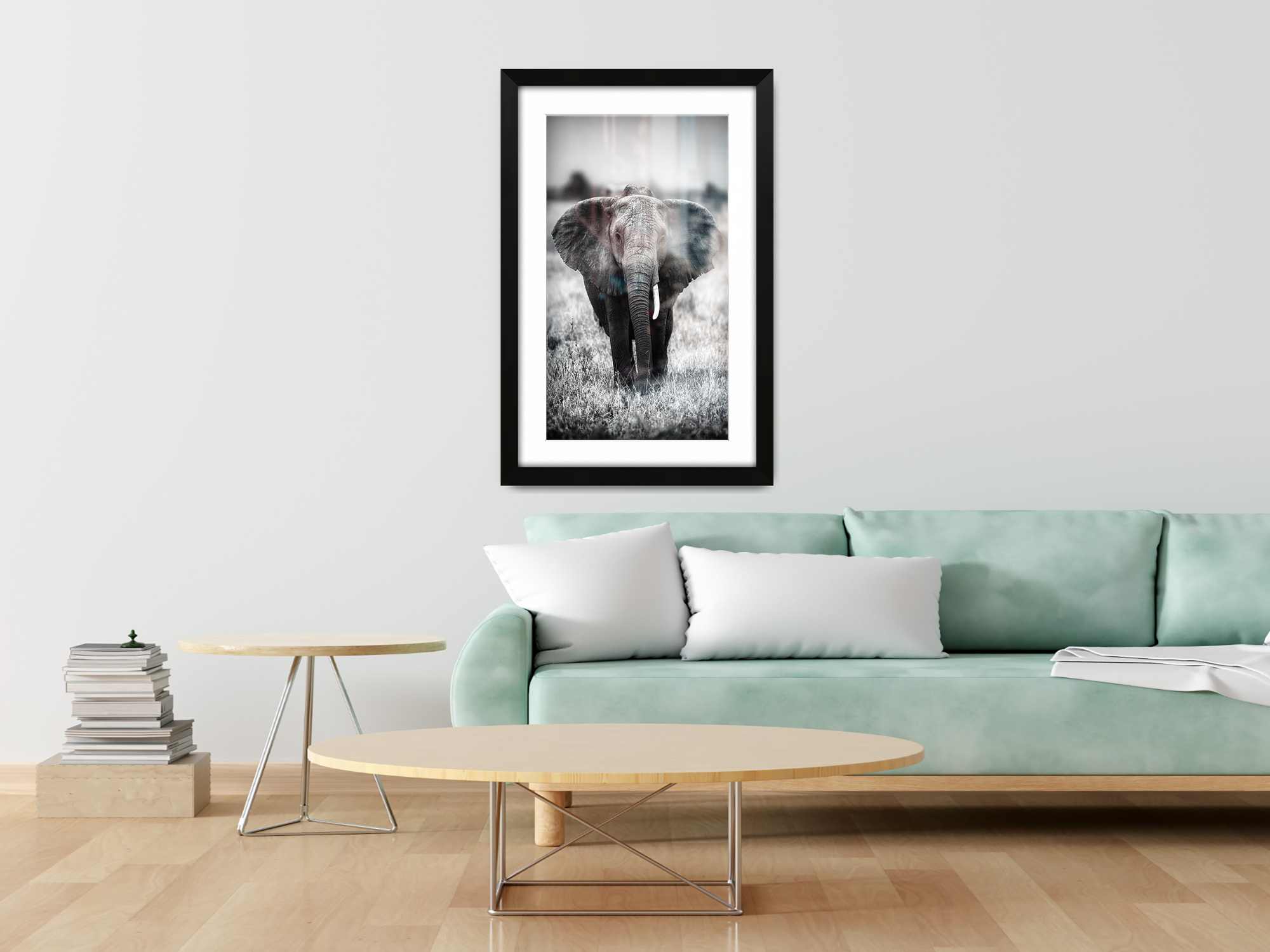 ( 60 x 80 cm ) / 32 x 24 Inch with 70 x 50 cm White Mount Picture Frames - MDF
