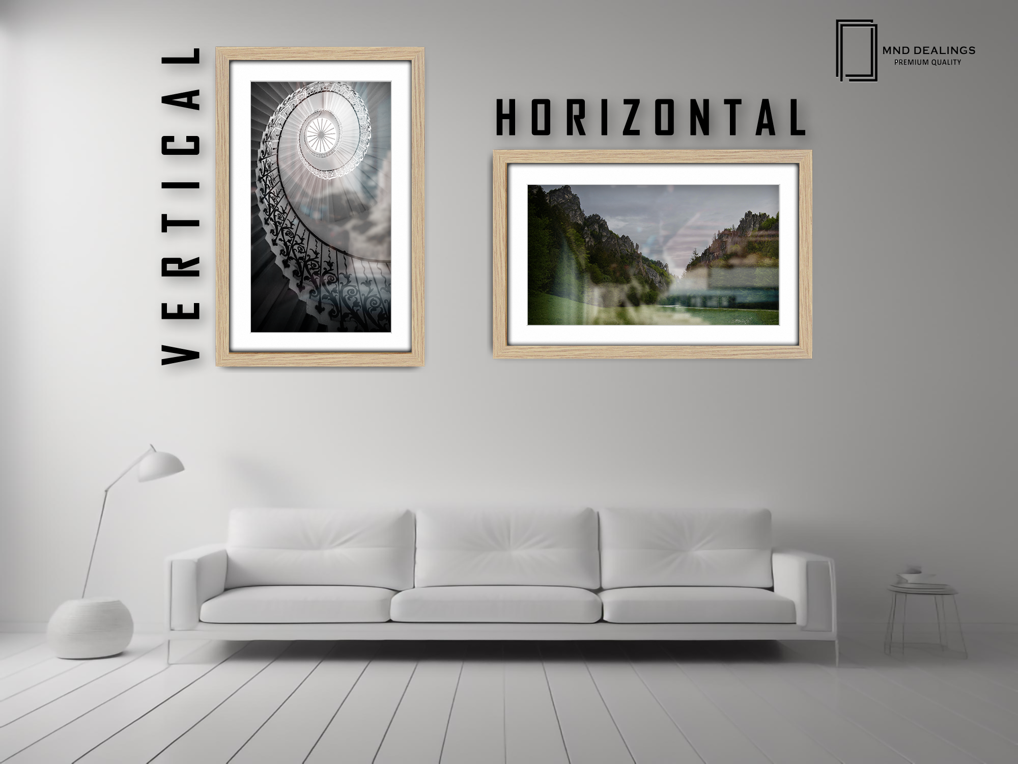 ( 60 x 80 cm ) / 32 x 24 Inch with 70 x 50 cm White Mount Picture Frames - MDF
